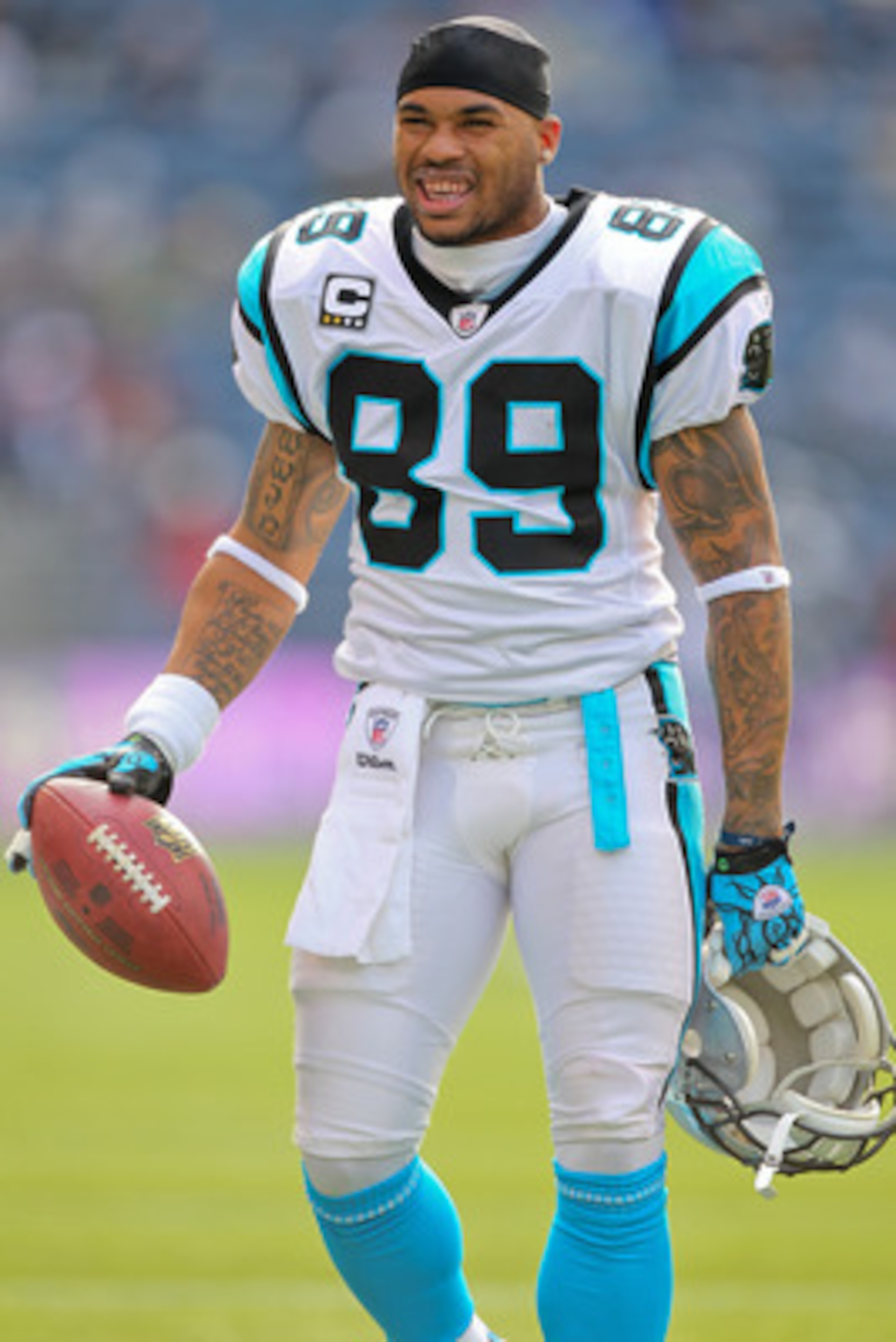 SEATTLE - DECEMBER 05:  Wide receiver Steve Smith #89 of the Carolina Panthers looks on during warmups prior to the game against the Seattle Seahawks at Qwest Field on December 5, 2010 in Seattle, Washington. The Seahawks won, 31-14. (Photo by Otto Greule