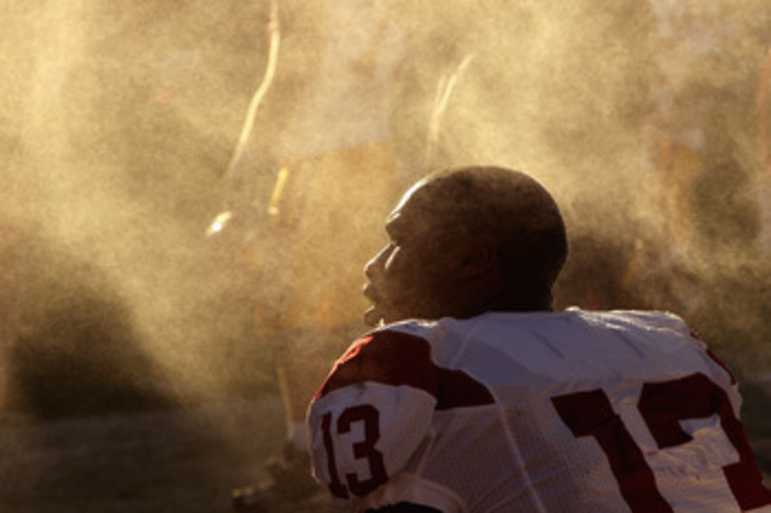PALO ALTO, CA - OCTOBER 09: Robert Woods #13 of the USC Trojans cools down next to a spray fan during their game against the Stanford Cardinal at Stanford Stadium on October 9, 2010 in Palo Alto, California. (Photo by Ezra Shaw/Getty Images) PALO ALTO, CA - OCTOBER 09: Robert Woods #13 of the USC Trojans cools down next to a spray fan during their game against the Stanford Cardinal at Stanford Stadium on October 9, 2010 in Palo Alto, California. (Photo by Ezra Shaw/Getty Images)