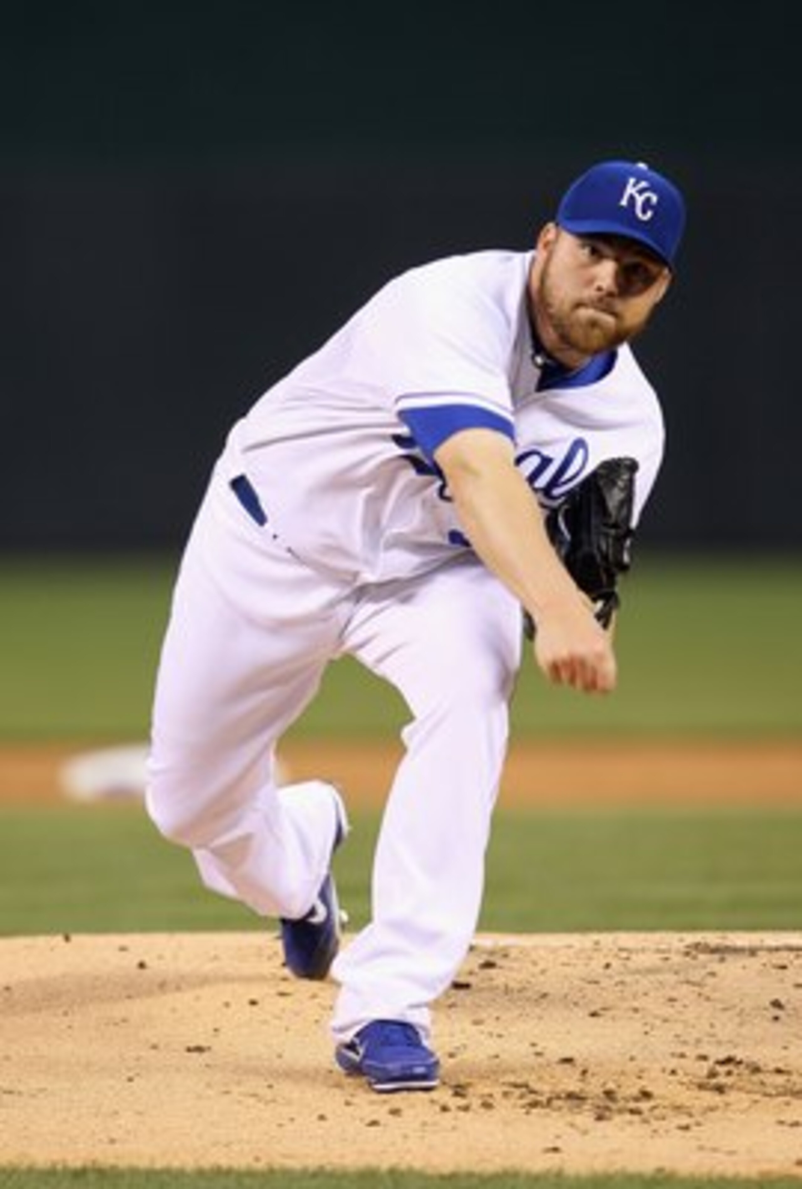 KANSAS CITY, MO - APRIL 21:  Starting pitcher Sean O'Sullivan #37 of the Kansas City Royals in action during the game against the Cleveland Indians on April 21, 2011 at Kauffman Stadium in Kansas City, Missouri.  (Photo by Jamie Squire/Getty Images)
