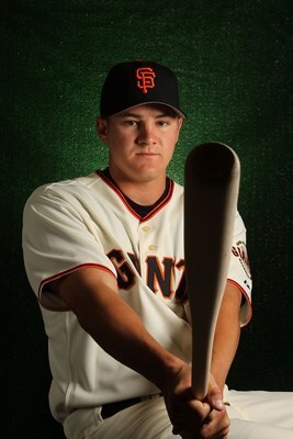 SCOTTSDALE, AZ - FEBRUARY 28:  Brett Pill of the San Francisco Giants poses during media photo day on February 28, 2010 at Scottsdale Stadium in Scottsdale, Arizona.  (Photo by Jed Jacobsohn/Getty Images)