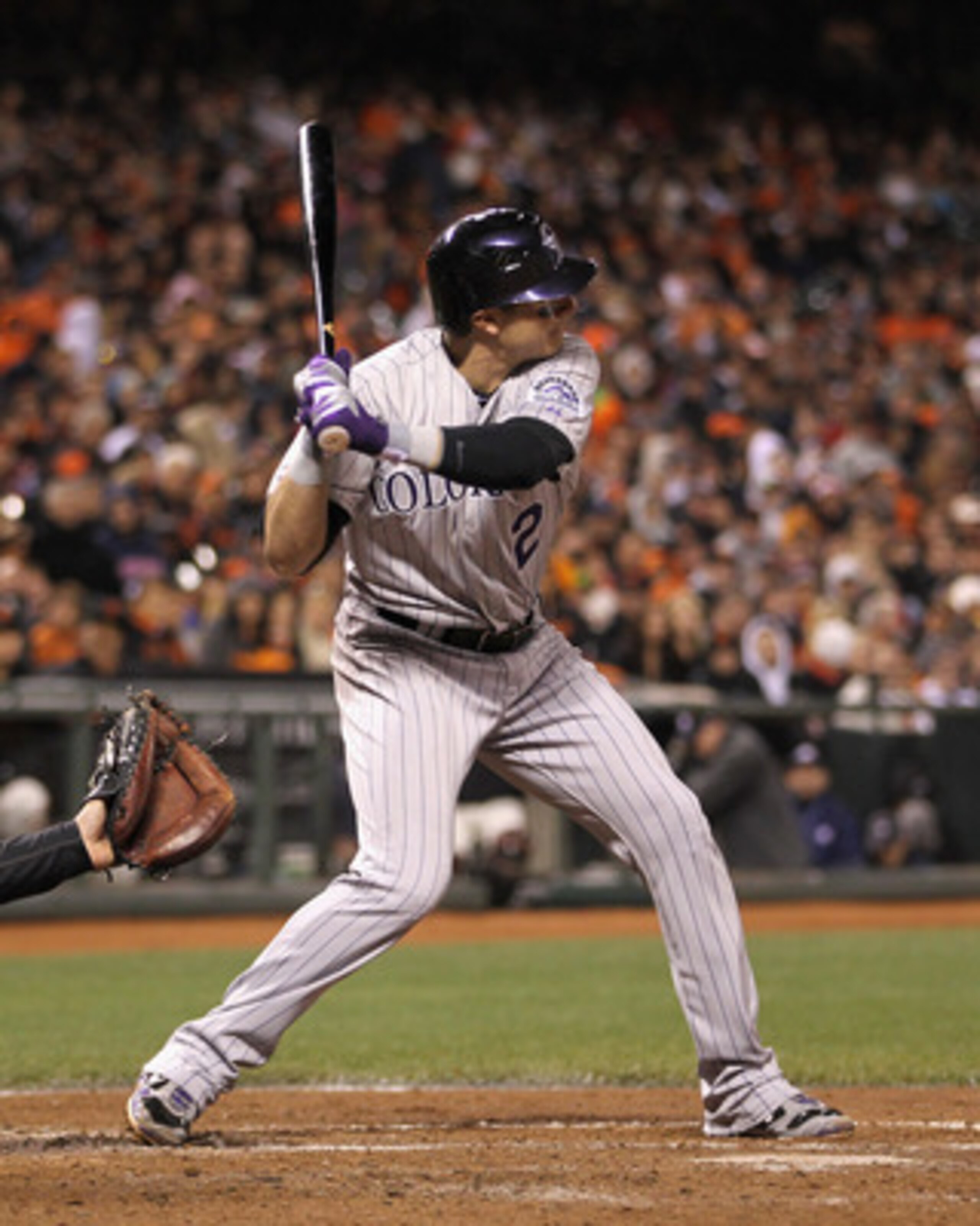 SAN FRANCISCO, CA - MAY 06: Troy Tulowitzki #2 of the Colorado Rockies in action against the San Francisco Giants at AT&T Park on May 6, 2011 in San Francisco, California. (Photo by Ezra Shaw/Getty Images) SAN FRANCISCO, CA - MAY 06: Troy Tulowitzki #2 of the Colorado Rockies in action against the San Francisco Giants at AT&T Park on May 6, 2011 in San Francisco, California. (Photo by Ezra Shaw/Getty Images)