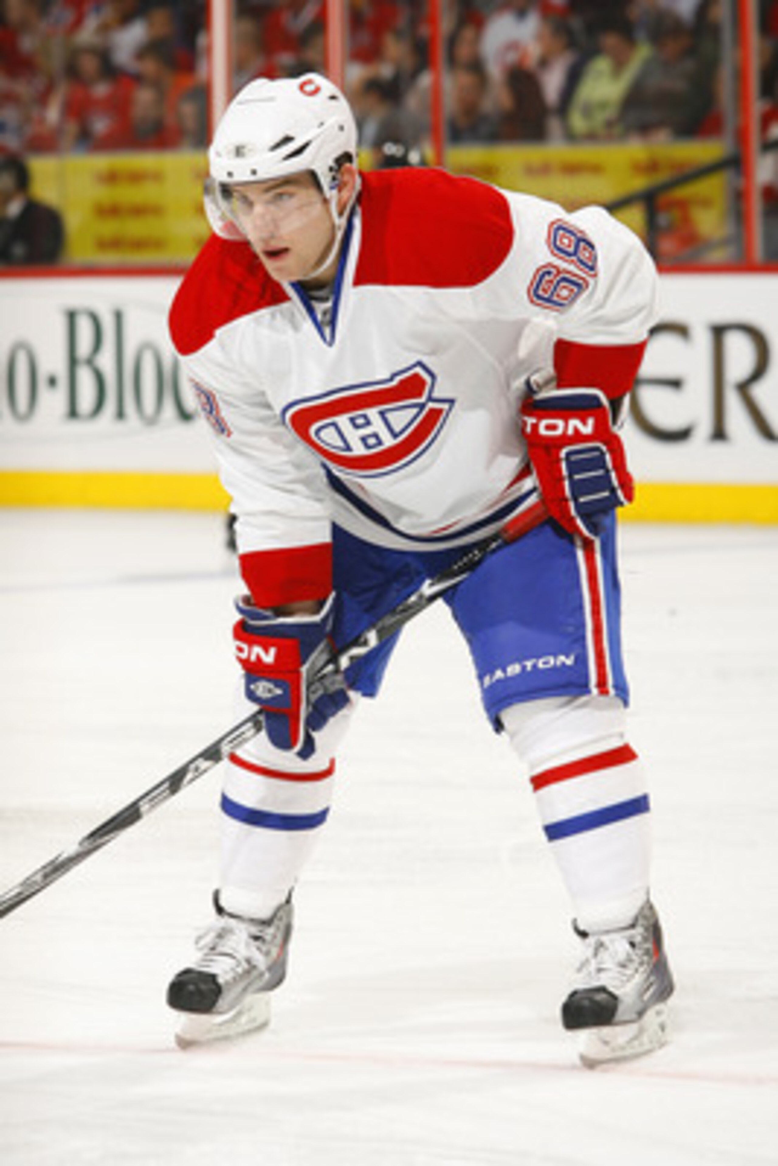 OTTAWA, CANADA - APRIL 07: Yannick Weber #68 of the Montreal Canadiens prepares for a faceoff in a game against the Ottawa Senators at Scotiabank Place on April 7, 2011 in Ottawa, Canada. (Photo by Phillip MacCallum/Getty Images) OTTAWA, CANADA - APRIL 07: Yannick Weber #68 of the Montreal Canadiens prepares for a faceoff in a game against the Ottawa Senators at Scotiabank Place on April 7, 2011 in Ottawa, Canada. (Photo by Phillip MacCallum/Getty Images)