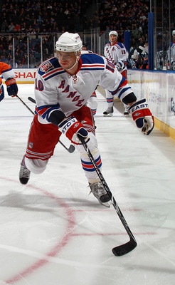UNIONDALE, NY - MARCH 31:  Marian Gaborik #10 of the New York Rangers skates against the New York Islanders at the Nassau Coliseum on March 31, 2011 in Uniondale, New York.  (Photo by Bruce Bennett/Getty Images)