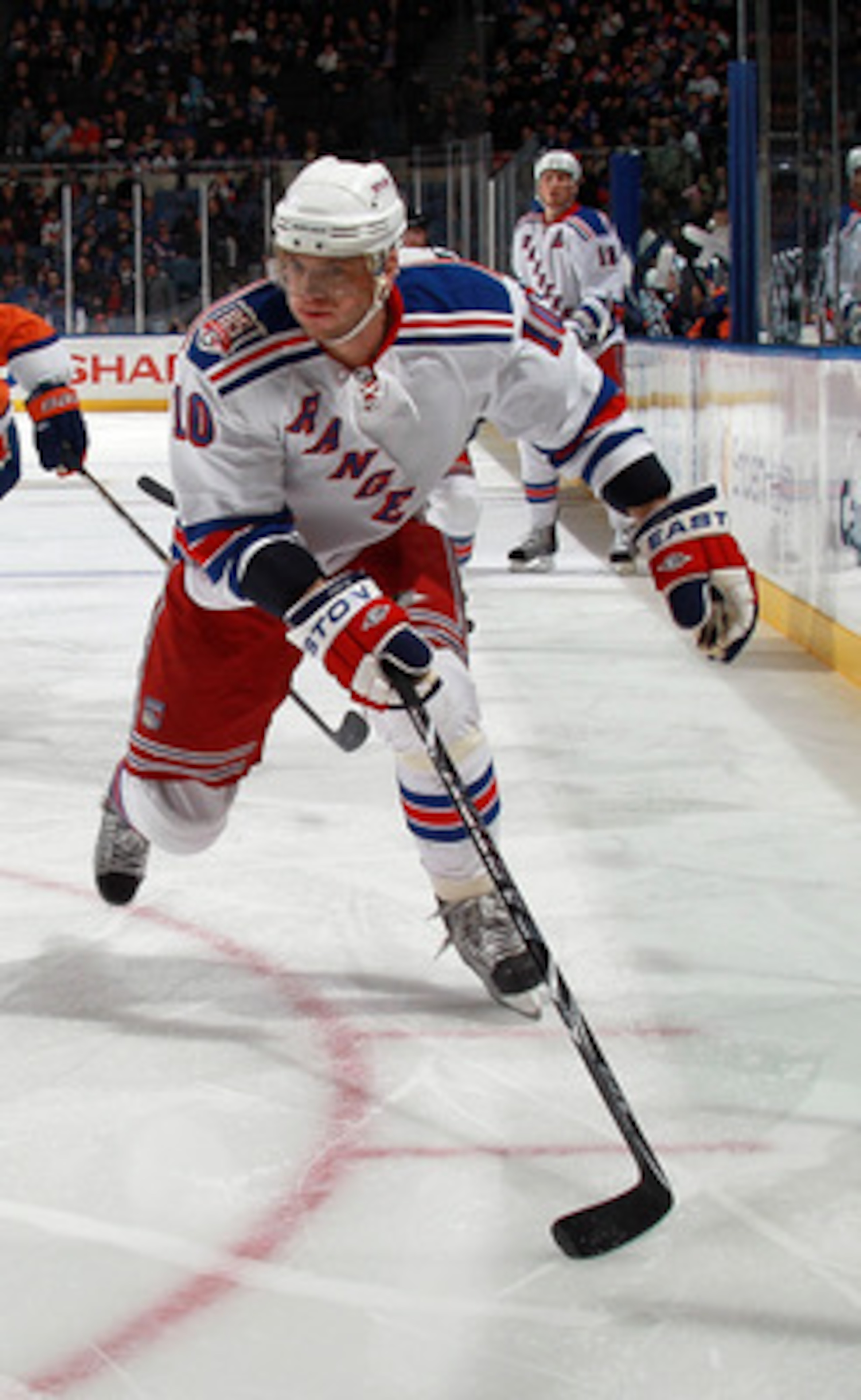 UNIONDALE, NY - MARCH 31:  Marian Gaborik #10 of the New York Rangers skates against the New York Islanders at the Nassau Coliseum on March 31, 2011 in Uniondale, New York.  (Photo by Bruce Bennett/Getty Images)