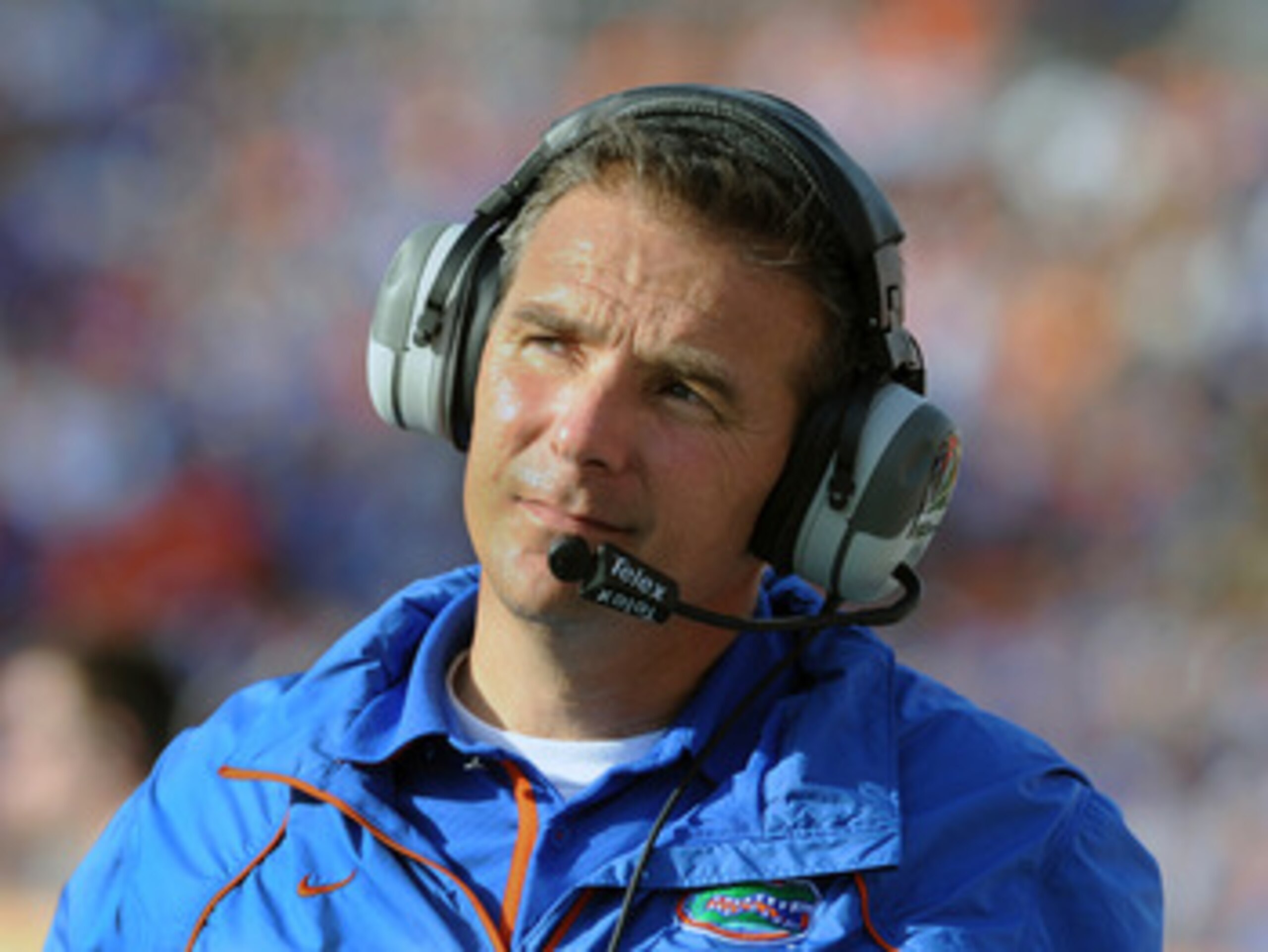 TAMPA, FL - JANUARY 1: Coach Urban Meyer of the Florida Gators directs play against the Penn State Nittany Lions January 1, 2010 in the 25th Outback Bowl at Raymond James Stadium in Tampa, Florida. (Photo by Al Messerschmidt/Getty Images) TAMPA, FL - JANUARY 1: Coach Urban Meyer of the Florida Gators directs play against the Penn State Nittany Lions January 1, 2010 in the 25th Outback Bowl at Raymond James Stadium in Tampa, Florida. (Photo by Al Messerschmidt/Getty Images)