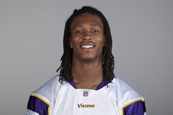 EDEN PRAIRIE, MN - CIRCA 2010:  In this handout image provided by the NFL,  Chris Cook poses for his 2010 NFL headshot circa 2010 in Eden Prairie, Minnesota.  (Photo by NFL via Getty Images)