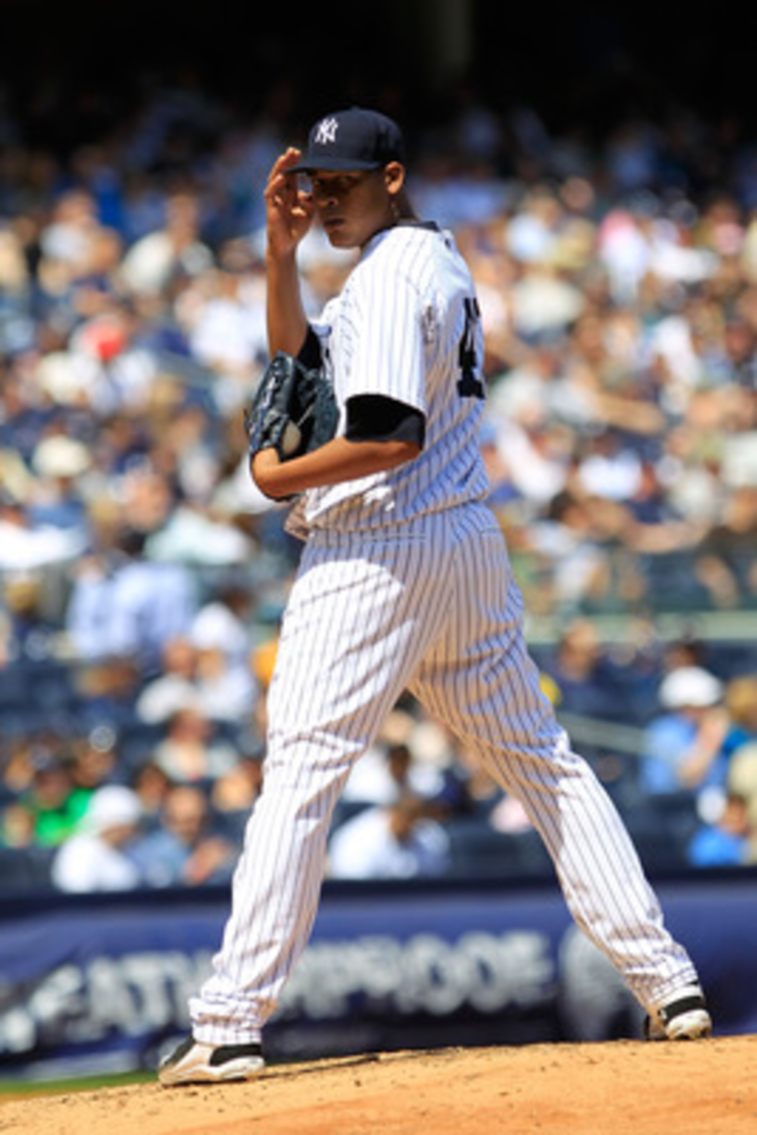 NEW YORK, NY - MAY 01:  Ivan Nova #47 of the New York Yankees pitches against the Toronto Blue Jays at Yankee Stadium on May 1, 2011 in the Bronx borough of New York City.  (Photo by Chris Trotman/Getty Images)