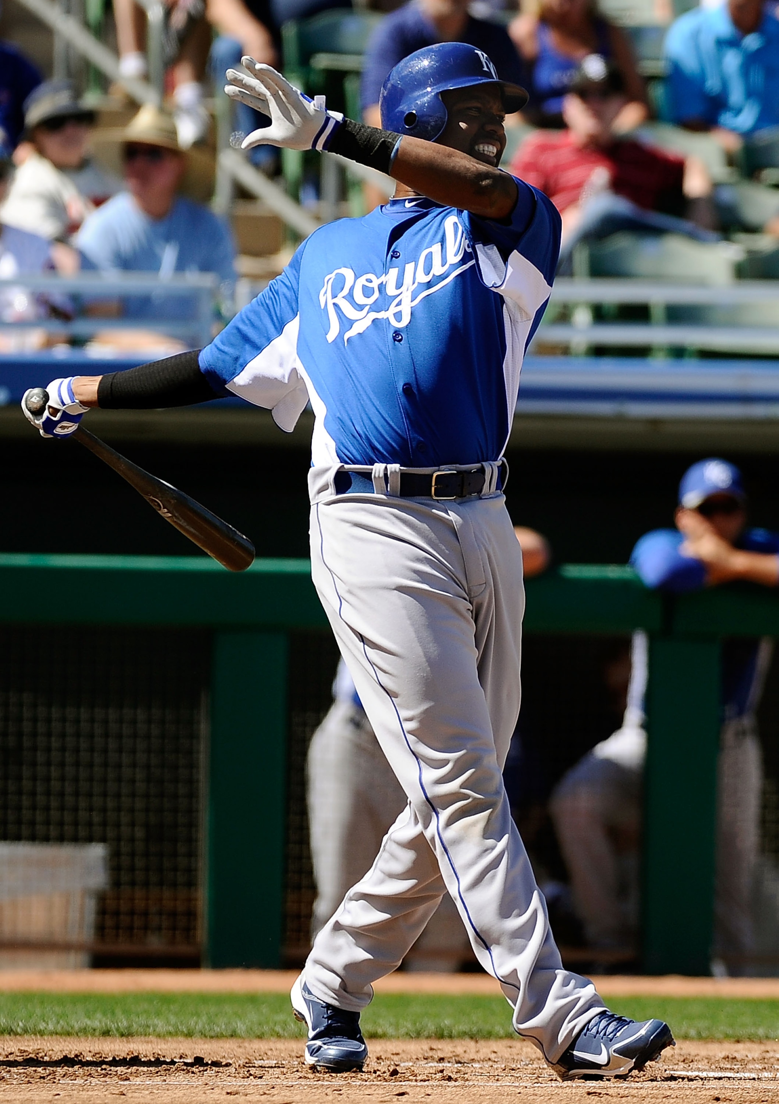 MESA, AZ - MARCH 09: Wilson Betemit #24 of the Kansas City Royals at bat against the Chicago Cubs during the spring training baseball game at HoHoKam Stadium on March 9, 2011 in Mesa, Arizona. (Photo by Kevork Djansezian/Getty Images) MESA, AZ - MARCH 09: Wilson Betemit #24 of the Kansas City Royals at bat against the Chicago Cubs during the spring training baseball game at HoHoKam Stadium on March 9, 2011 in Mesa, Arizona. (Photo by Kevork Djansezian/Getty Images)