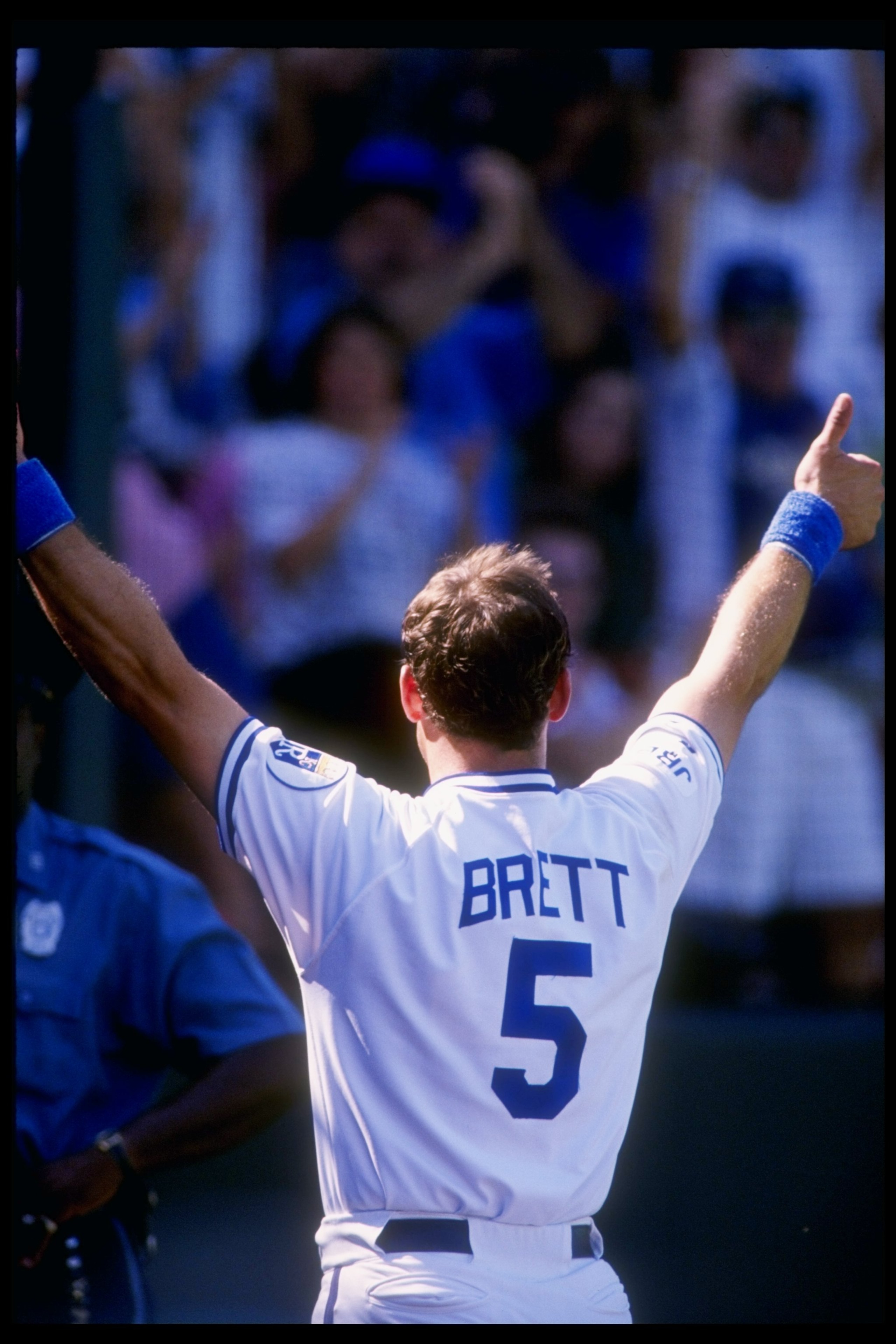 4 Oct 1992:  Infielder George Brett of the Kansas City Royals in action during a game against the Minnesota Twins at Royal Stadium in Kansas  City, Missouri.  Mandatory Credit: Earl Richardson  /Allsport