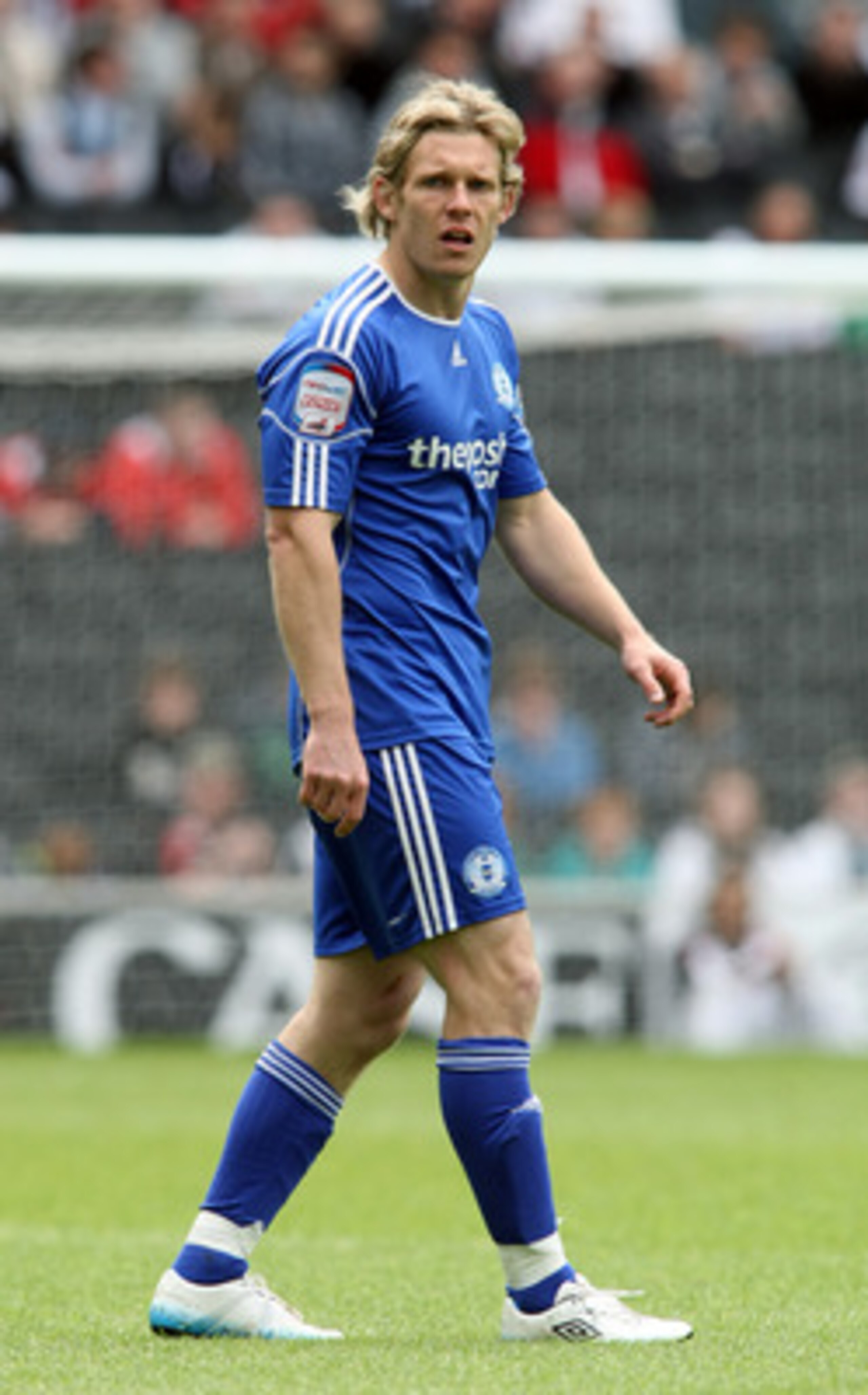 MILTON KEYNES, ENGLAND - MAY 15:  Craig Mackail-Smith of Peterborough United in action during the npower League One Play-Off Semi-Final 1st Leg match between Mk Dons and Peterborough United at Stadium MK on May 15, 2011 in Milton Keynes, England. (Photo b