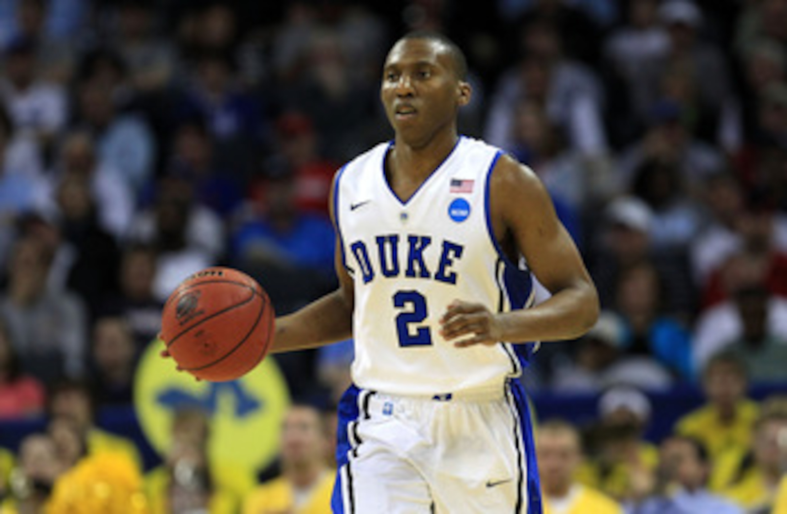 CHARLOTTE, NC - MARCH 20: Nolan Smith #2 of the Duke Blue Devils moves the ball upcourt while taking on the Michigan Wolverines during the third round of the 2011 NCAA men's basketball tournament at Time Warner Cable Arena on March 20, 2011 in Charlotte, CHARLOTTE, NC - MARCH 20: Nolan Smith #2 of the Duke Blue Devils moves the ball upcourt while taking on the Michigan Wolverines during the third round of the 2011 NCAA men's basketball tournament at Time Warner Cable Arena on March 20, 2011 in Charlotte,