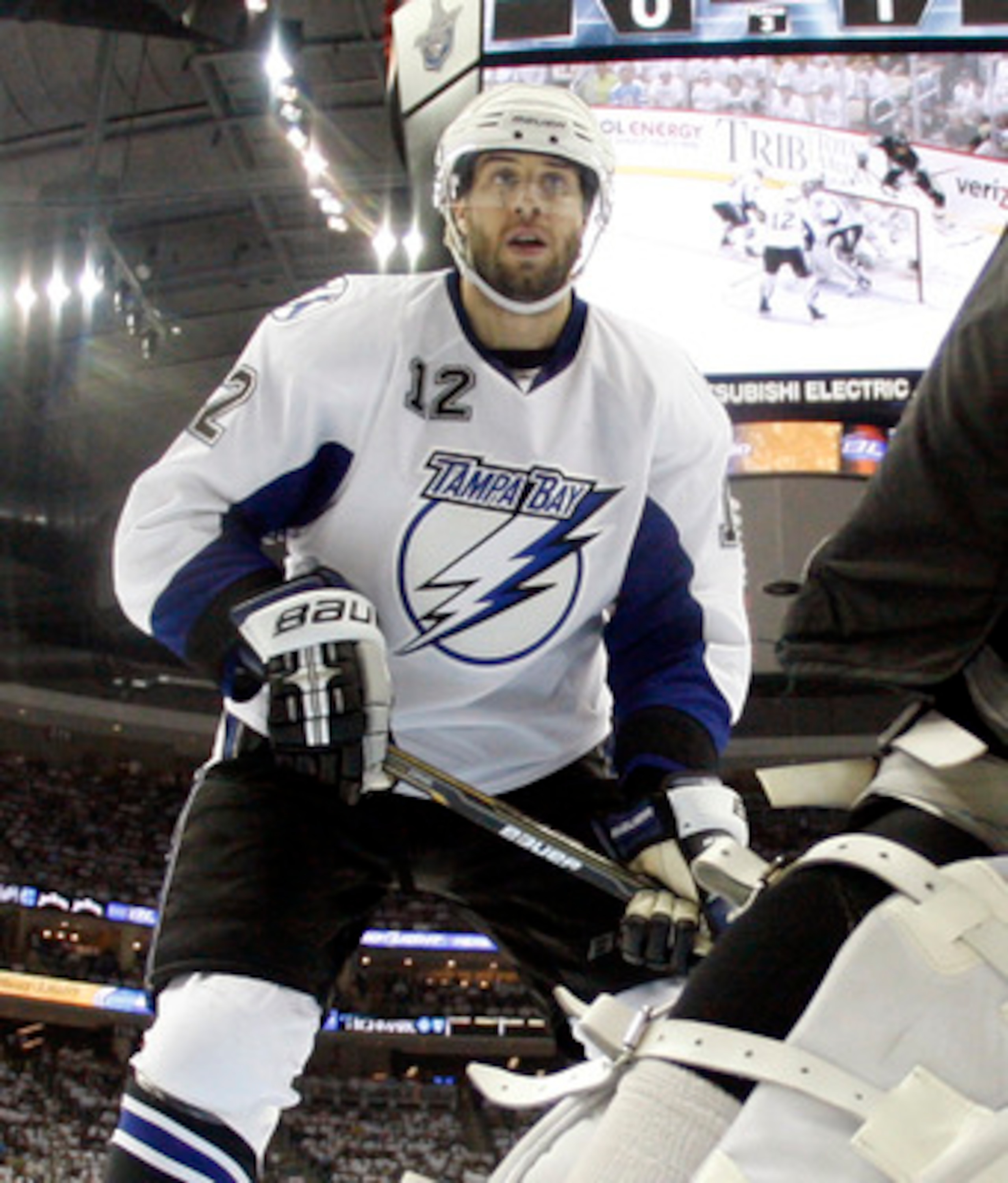 PITTSBURGH, PA - APRIL 27:  Simon Gagne #12 of the Tampa Bay Lightning skates against the Pittsburgh Penguins in Game Seven of the Eastern Conference Quarterfinals during the 2011 NHL Stanley Cup Playoffs at Consol Energy Center on April 27, 2011 in Pitts