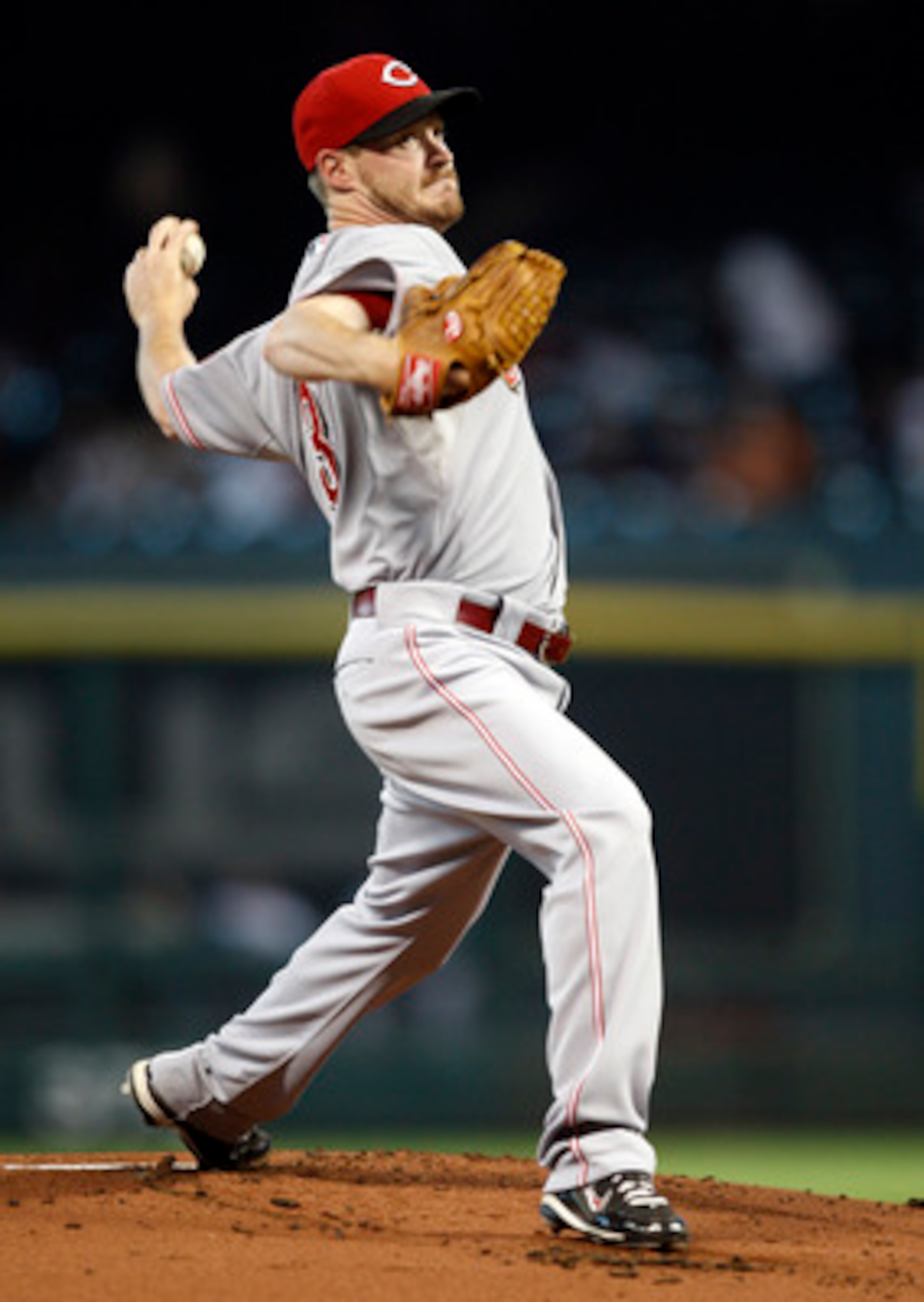 HOUSTON - MAY 09:  Pitcher Travis Wood #30 of the Cincinnati Reds throws against the Houston Astros at Minute Maid Park on May 9, 2011 in Houston, Texas.  (Photo by Bob Levey/Getty Images)