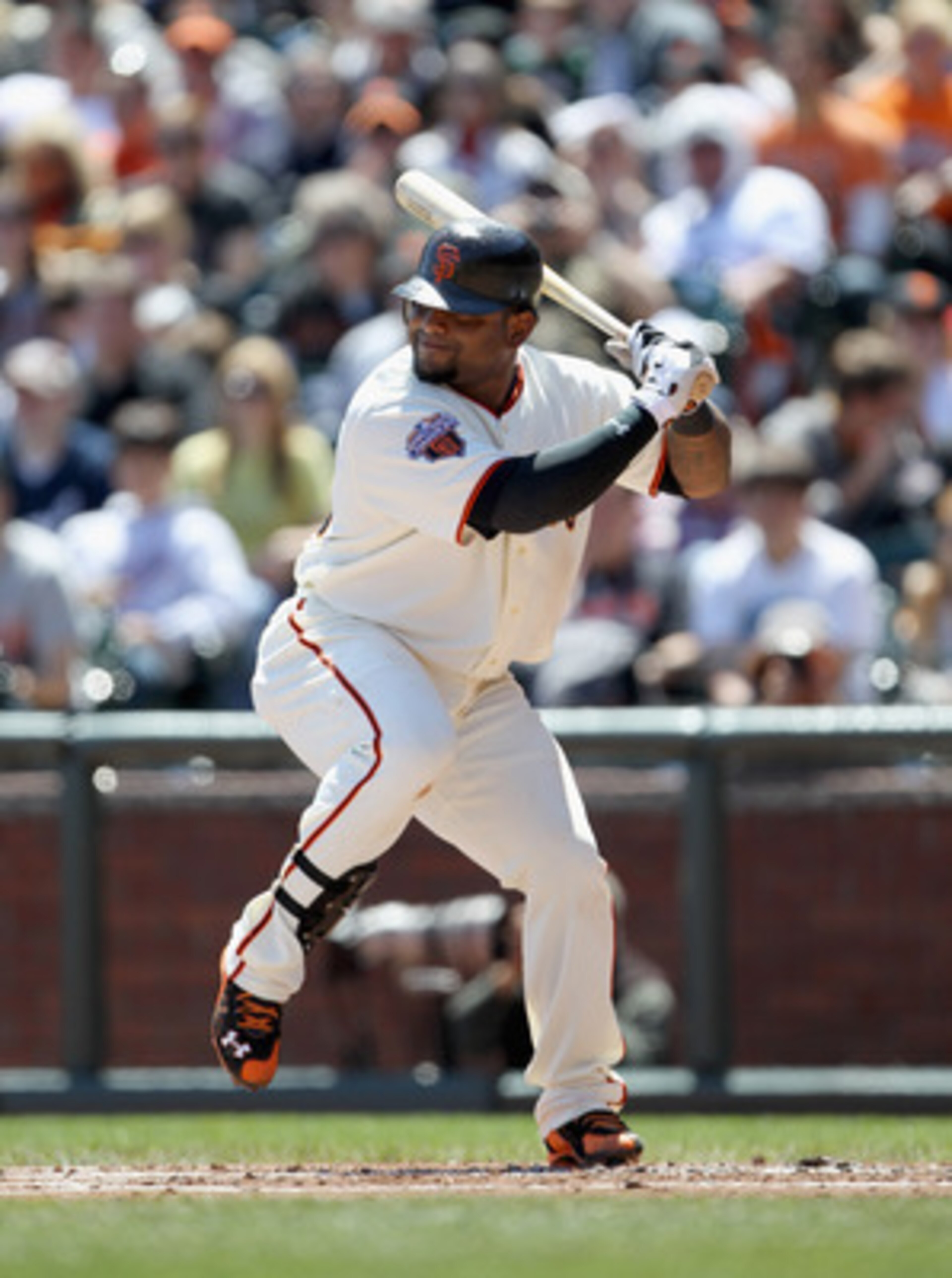 SAN FRANCISCO, CA - APRIL 24: Pablo Sandoval #48 of the San Francisco Giants in action against the Atlanta Braves at AT&T Park on April 24, 2011 in San Francisco, California. (Photo by Ezra Shaw/Getty Images) SAN FRANCISCO, CA - APRIL 24: Pablo Sandoval #48 of the San Francisco Giants in action against the Atlanta Braves at AT&T Park on April 24, 2011 in San Francisco, California. (Photo by Ezra Shaw/Getty Images)