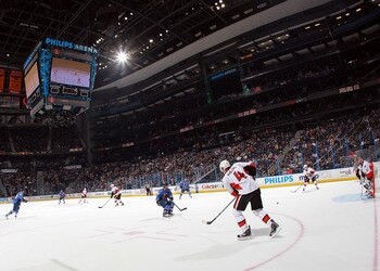 ATLANTA, GA - MARCH 27:  A general view inside Philips Arena during the game between the Atlanta Thrashers and the Ottawa Senators on March 27, 2011 in Atlanta, Georgia. The Thrashers defeated the 5-4 in the shoot out.  (Photo by Bruce Bennett/Getty Image