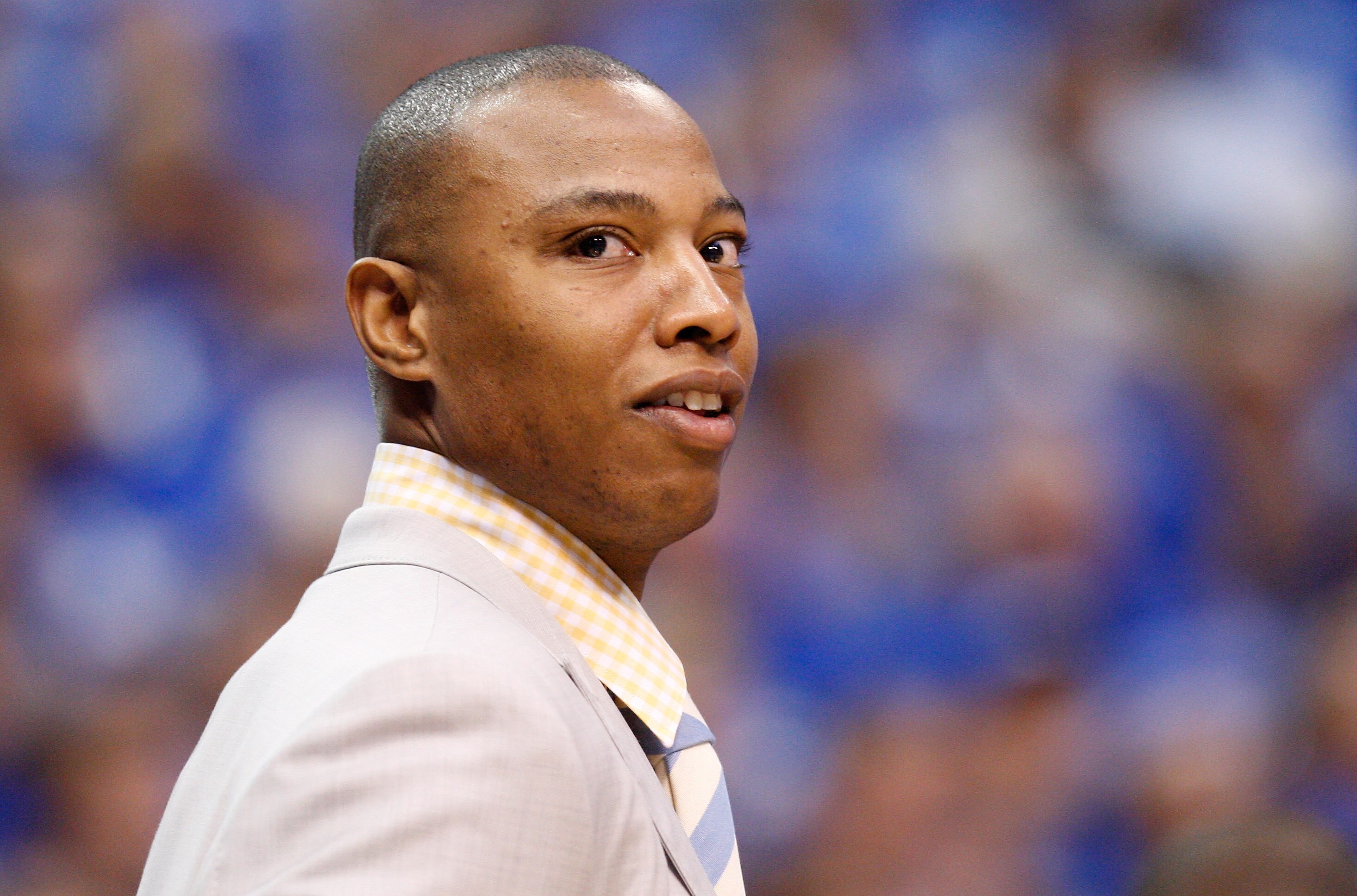 DALLAS, TX - MAY 17:  Caron Butler #4 of the Dallas Mavericks looks on from the sideline in the second quarter while taking on Oklahoma City Thunder in Game One of the Western Conference Finals during the 2011 NBA Playoffs at American Airlines Center on M