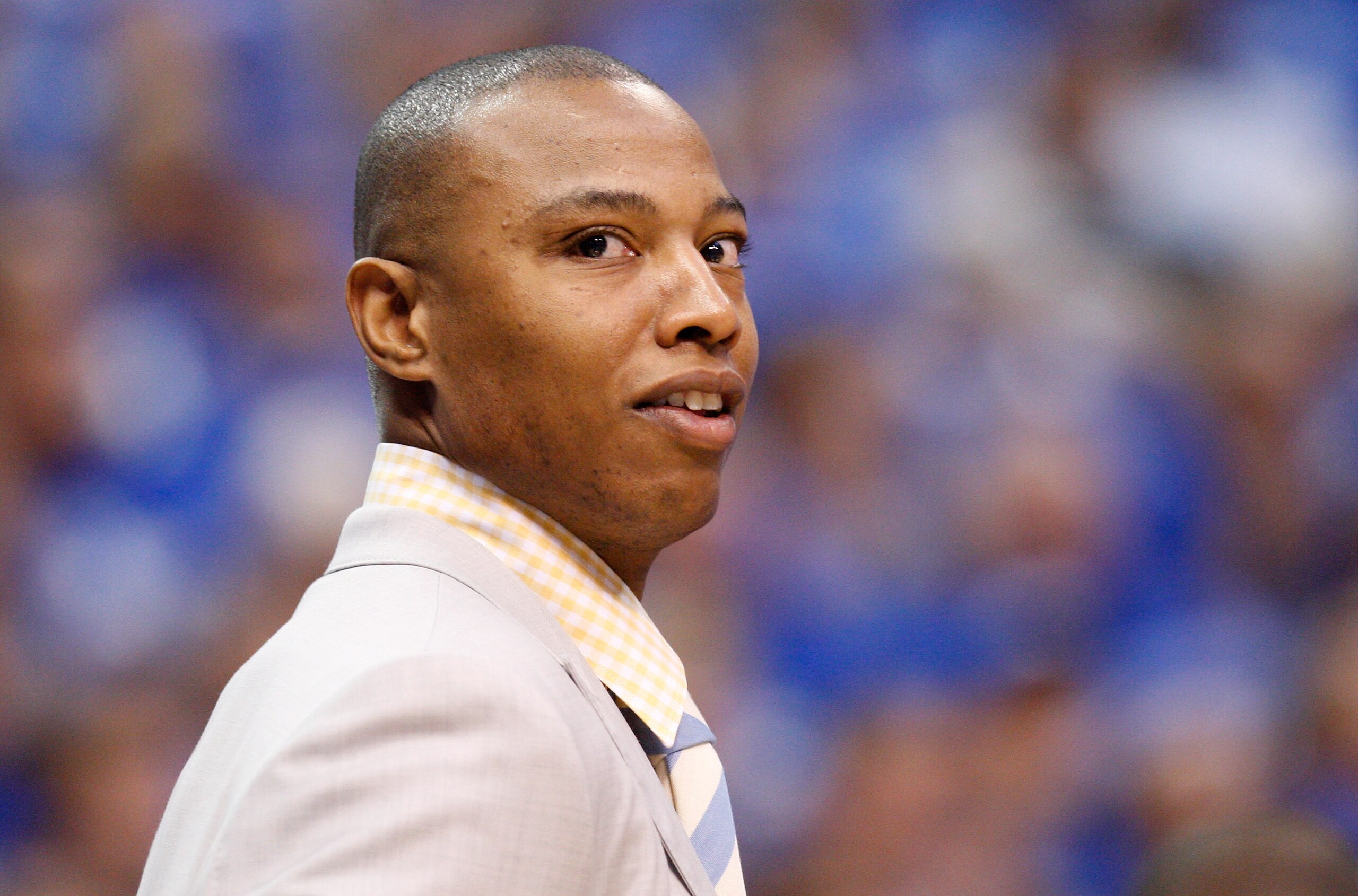 DALLAS, TX - MAY 17:  Caron Butler #4 of the Dallas Mavericks looks on from the sideline in the second quarter while taking on Oklahoma City Thunder in Game One of the Western Conference Finals during the 2011 NBA Playoffs at American Airlines Center on M