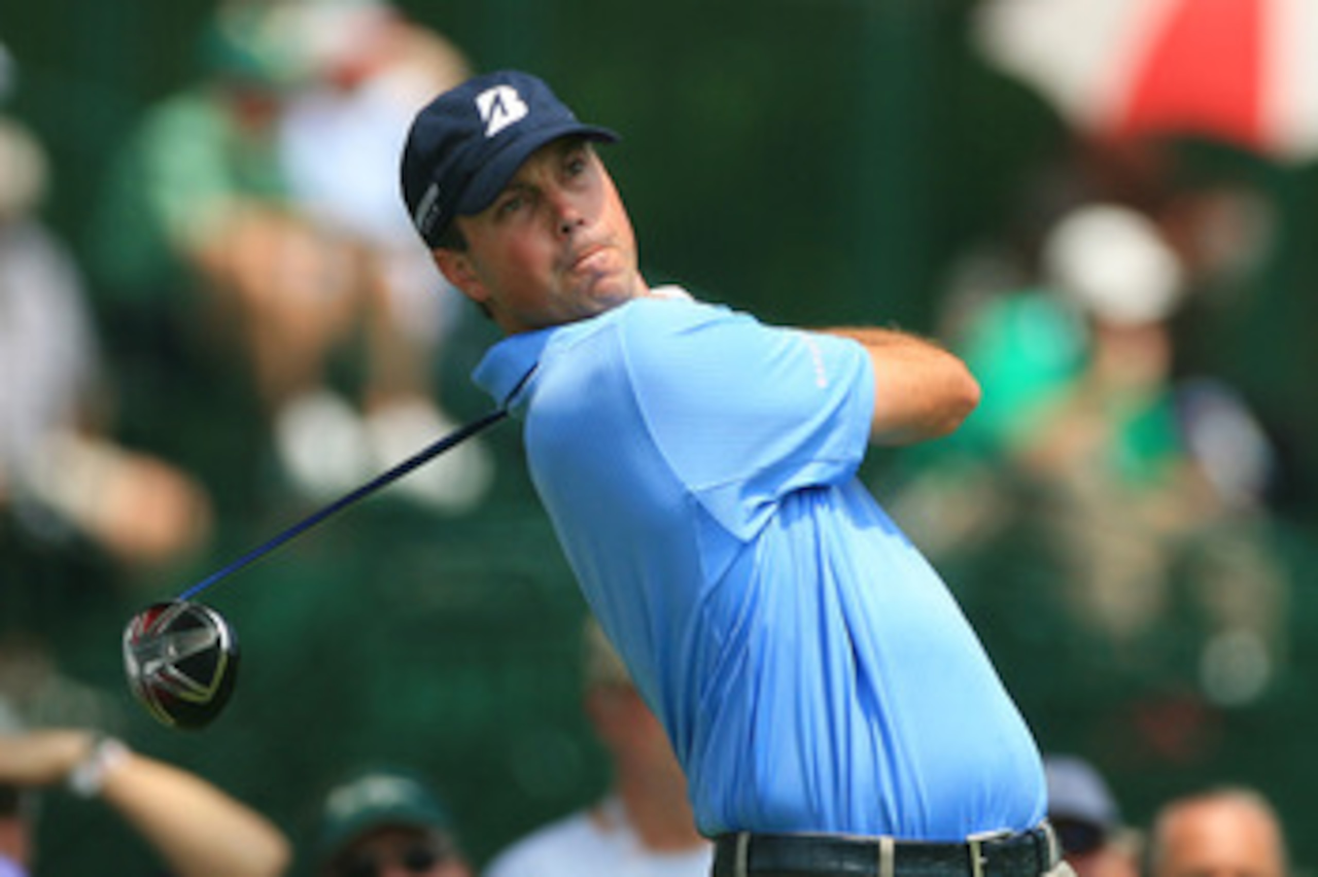 FORT WORTH, TX - MAY 22: Matt Kuchar hits his tee shot on the third hole during the final round of the Crowne Plaza Invitational at Colonial Country Club on May 22, 2011 in Fort Worth, Texas. (Photo by Hunter Martin/Getty Images)