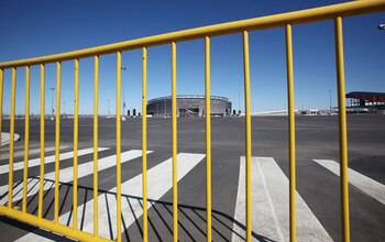 EAST RUTHERFORD, NJ - MARCH 03:  A parking lot sits empty at New Meadowlands Stadium, home of the NFLÂs New York Jets and New York Giants, March 3, 2011 in East Rutherford, New Jersey. Last minute negotiations between the NFL owners and its players union