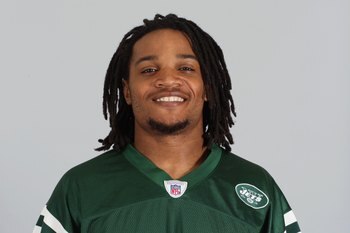 EAST RUTHERFORD, NJ - 2009:  Emanuel Cook of the New York Jets poses for his 2009 NFL headshot at photo day in East Rutherford, New Jersey.  (Photo by NFL Photos)
