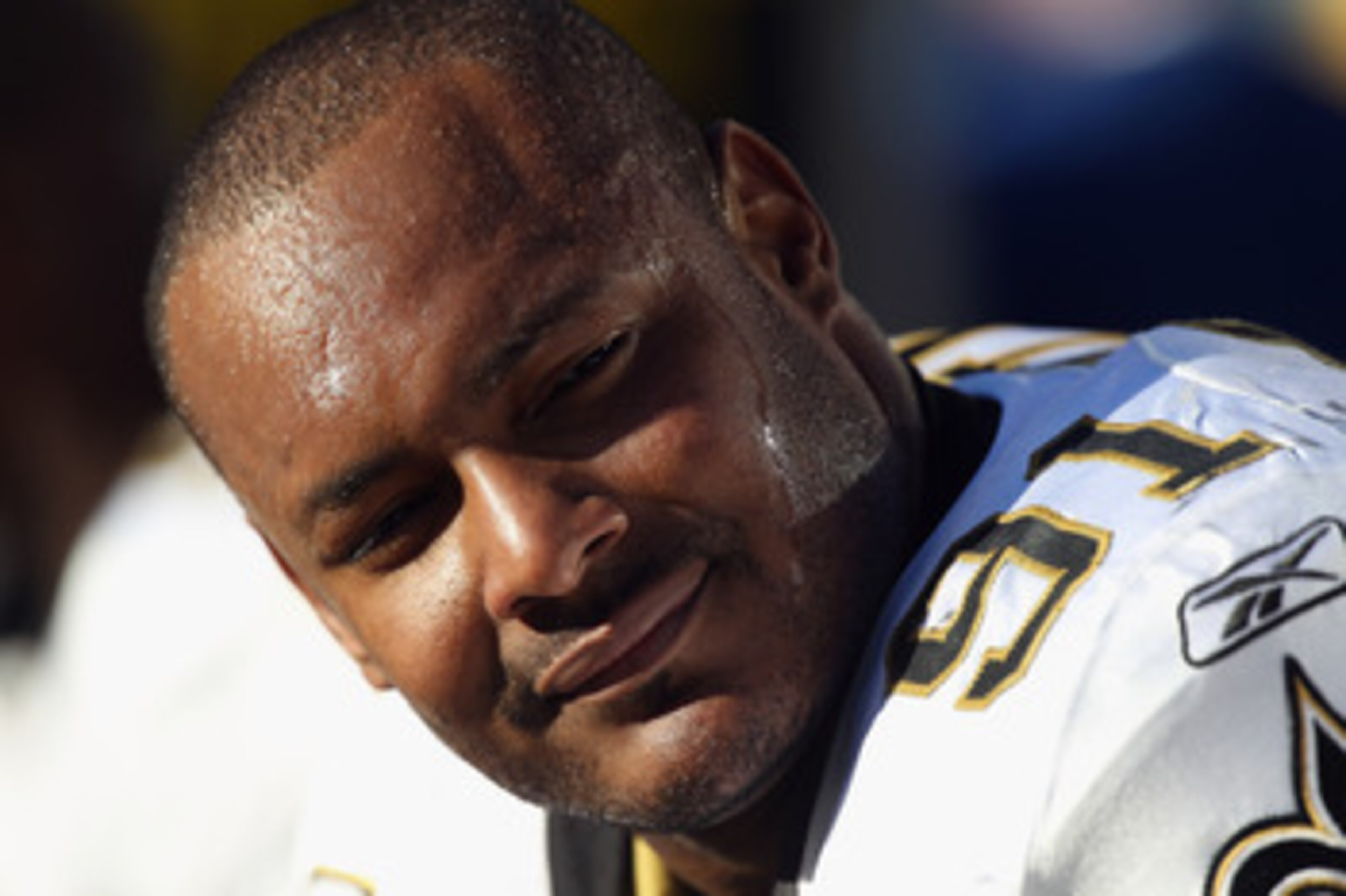 CHARLOTTE, NC - NOVEMBER 07:  Will Smith #91 of the New Orleans Saints against the Carolina Panthers during their game at Bank of America Stadium on November 7, 2010 in Charlotte, North Carolina.  (Photo by Streeter Lecka/Getty Images)