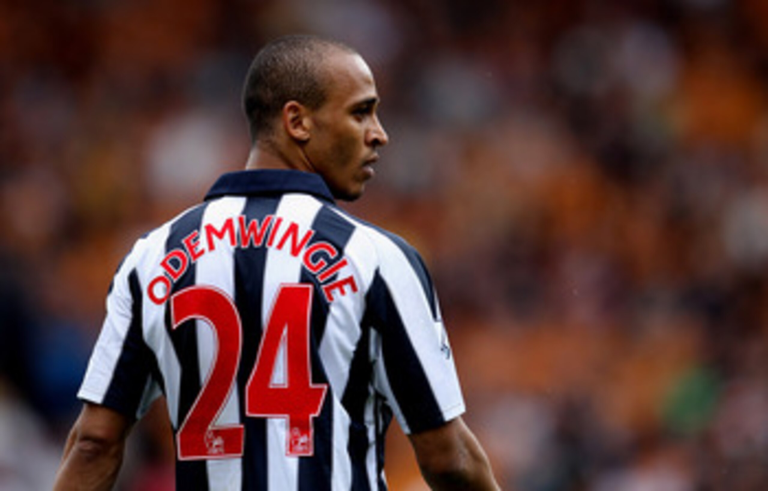 WOLVERHAMPTON, ENGLAND - MAY 08: Peter Odemwingie of WBA during the Barclays Premier League match between Wolverhampton Wanderers and West Bromwich Albion at Molineux on May 8, 2011 in Wolverhampton, England. (Photo by Scott Heavey/Getty Images) WOLVERHAMPTON, ENGLAND - MAY 08: Peter Odemwingie of WBA during the Barclays Premier League match between Wolverhampton Wanderers and West Bromwich Albion at Molineux on May 8, 2011 in Wolverhampton, England. (Photo by Scott Heavey/Getty Images)