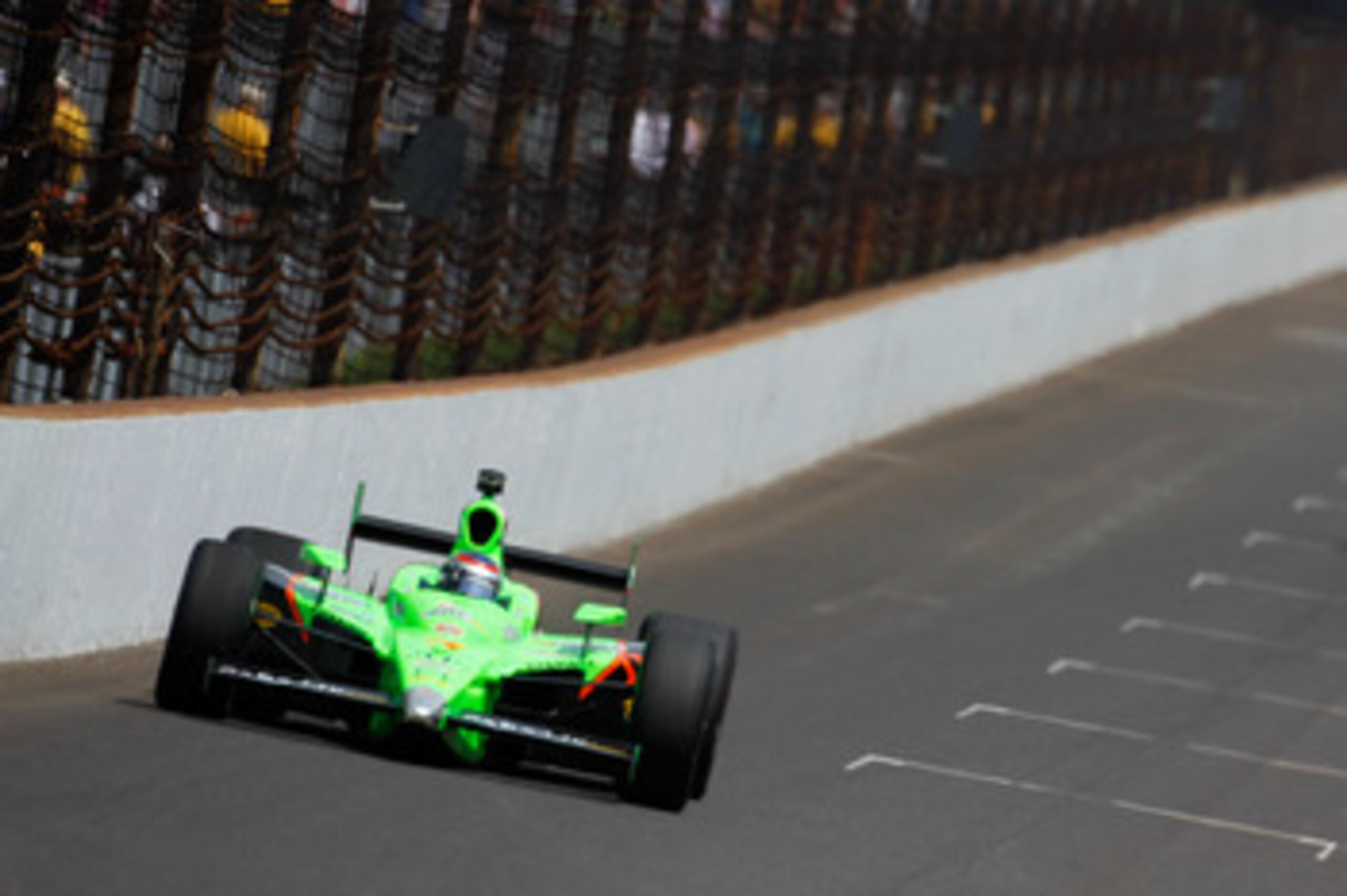 INDIANAPOLIS, IN - MAY 29:  Danica Patrick, driver of the #7 Team GoDaddy Dallara Honda, races during the IZOD IndyCar Series Indianapolis 500 Mile Race at Indianapolis Motor Speedway on May 29, 2011 in Indianapolis, Indiana.  (Photo by Jonathan Ferrey/Ge