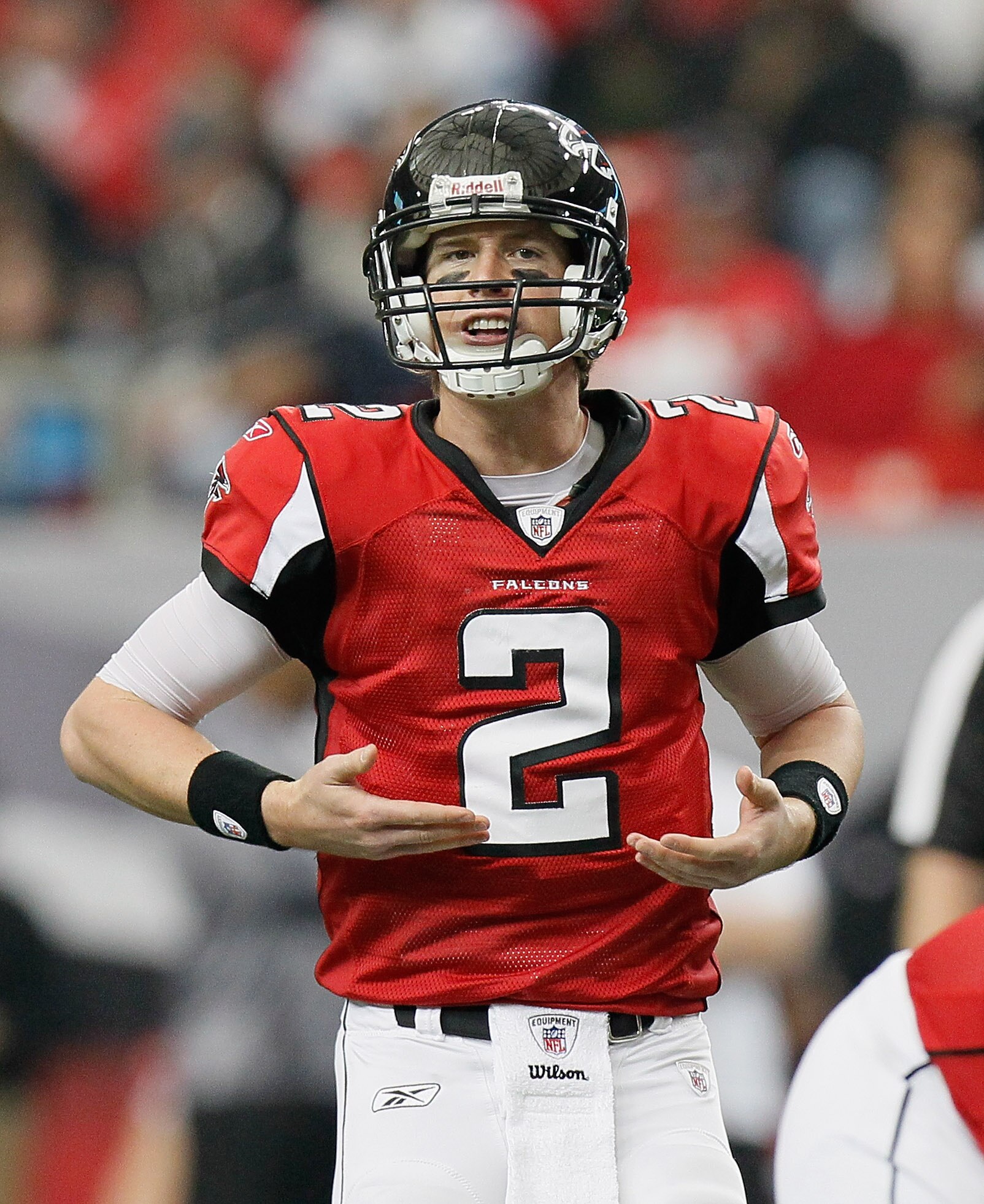 ATLANTA, GA - JANUARY 02:  Quarterback Matt Ryan #2 of the Atlanta Falcons against the Carolina Panthers at Georgia Dome on January 2, 2011 in Atlanta, Georgia.  (Photo by Kevin C. Cox/Getty Images)