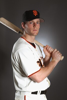 SCOTTSDALE, AZ - FEBRUARY 23:  Conor Gillaspie #50 of the San Francisco Giants poses for a portrait during media photo day at Scottsdale Stadium on February 23, 2011 in Scottsdale, Arizona.  (Photo by Ezra Shaw/Getty Images)