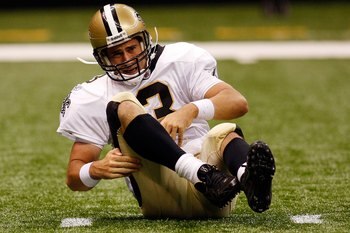 NEW ORLEANS - SEPTEMBER 03:  Joey Harrington #3 of the New Orleans Saints during the game against the Miami Dolphins at the Louisiana Superdome on September 3, 2009 in New Orleans, Louisiana.  (Photo by Chris Graythen/Getty Images)