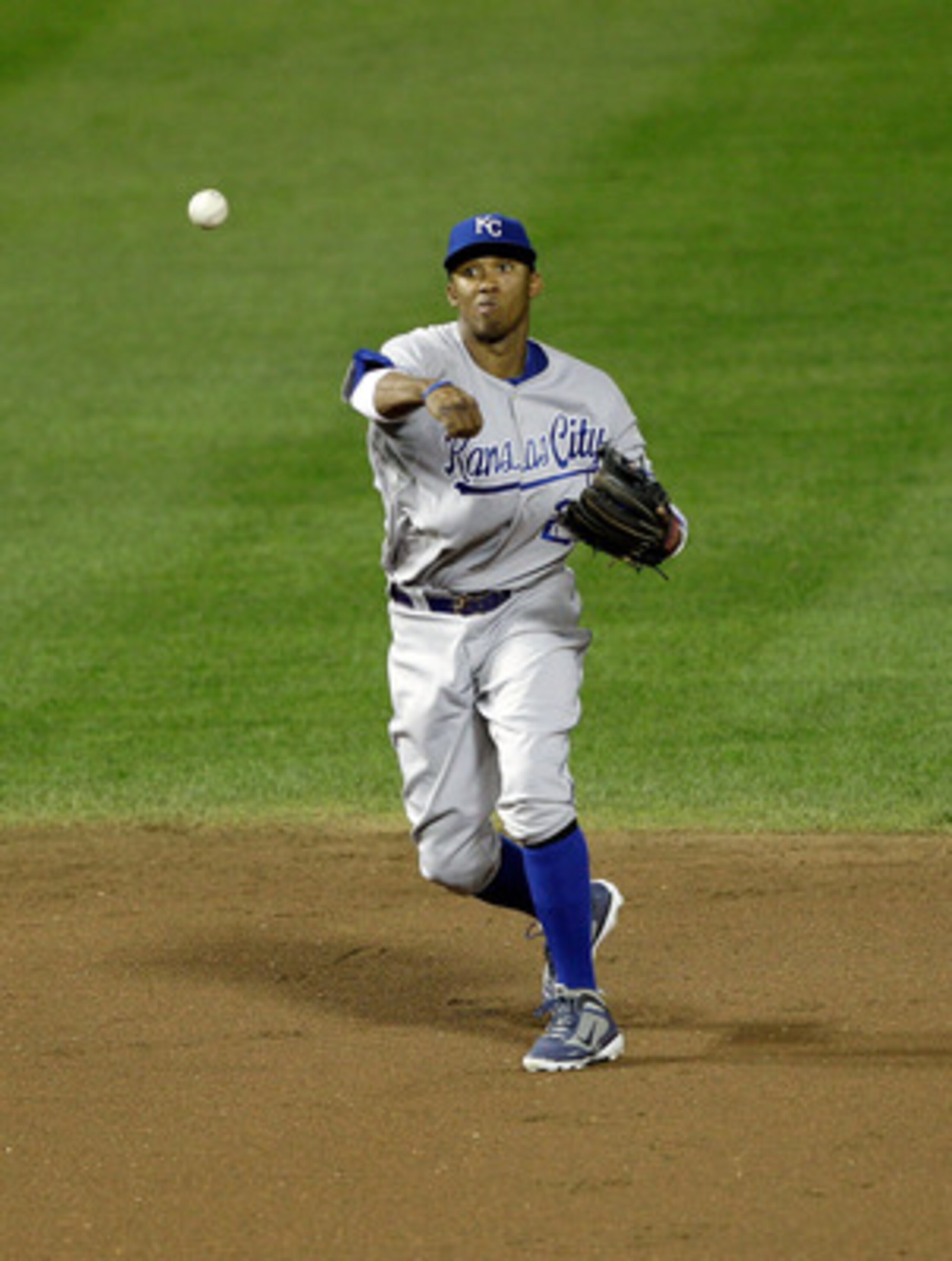 BALTIMORE, MD - MAY 25: Alcides Escobar #2 of the Kansas City Royals in action against the Baltimore Orioles at Oriole Park at Camden Yards on May 25, 2011 in Baltimore, Maryland. (Photo by Rob Carr/Getty Images) BALTIMORE, MD - MAY 25: Alcides Escobar #2 of the Kansas City Royals in action against the Baltimore Orioles at Oriole Park at Camden Yards on May 25, 2011 in Baltimore, Maryland. (Photo by Rob Carr/Getty Images)