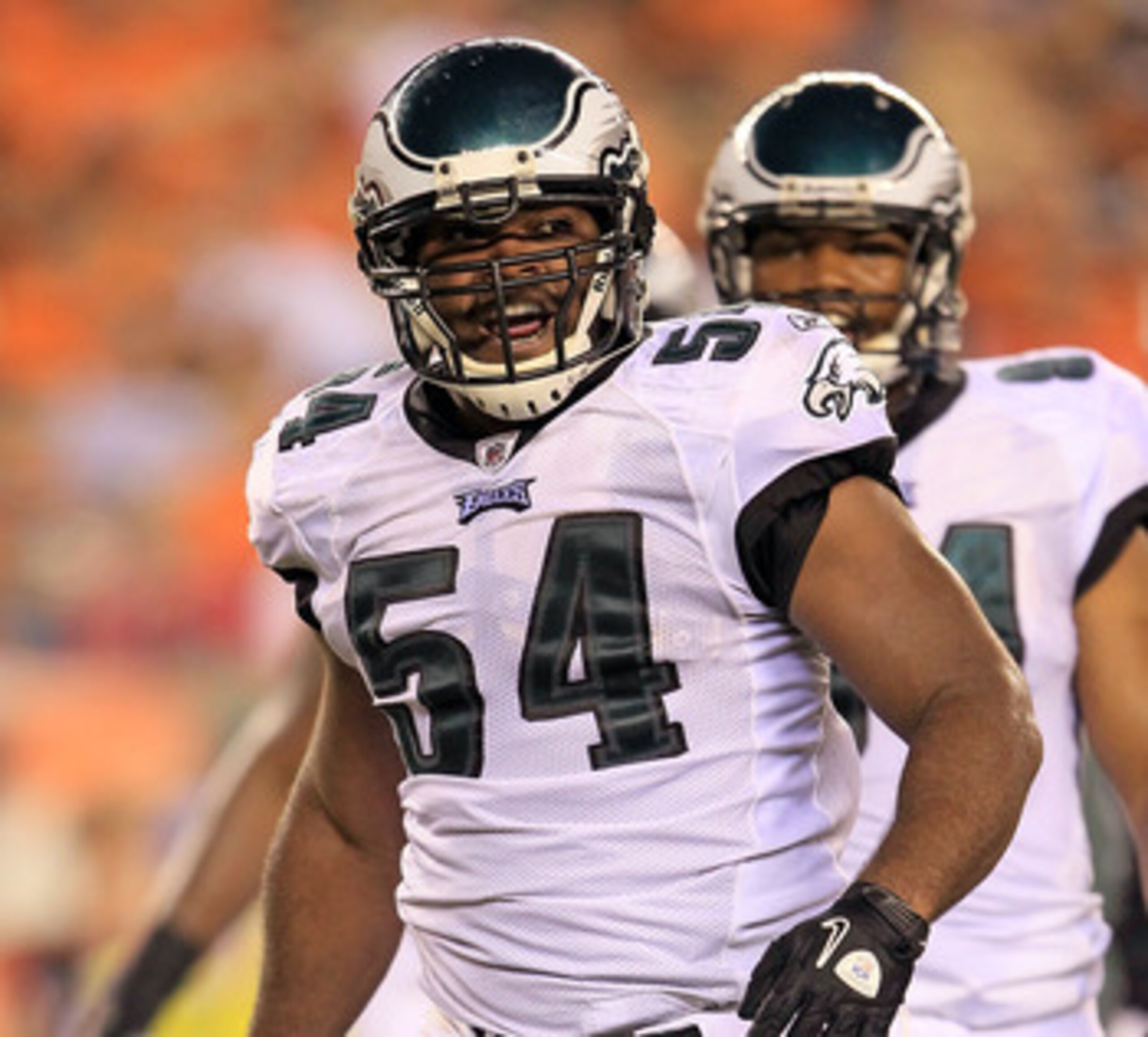 CINCINNATI - AUGUST 20: Brandon Graham #54 of the Philadelphia Eagles celebrates after making a tackle during the NFL preseason game against the Cincinnati Bengals at Paul Brown Stadium on August 20, 2010 in Cincinnati, Ohio. (Photo by Andy Lyons/Getty CINCINNATI - AUGUST 20: Brandon Graham #54 of the Philadelphia Eagles celebrates after making a tackle during the NFL preseason game against the Cincinnati Bengals at Paul Brown Stadium on August 20, 2010 in Cincinnati, Ohio. (Photo by Andy Lyons/Getty