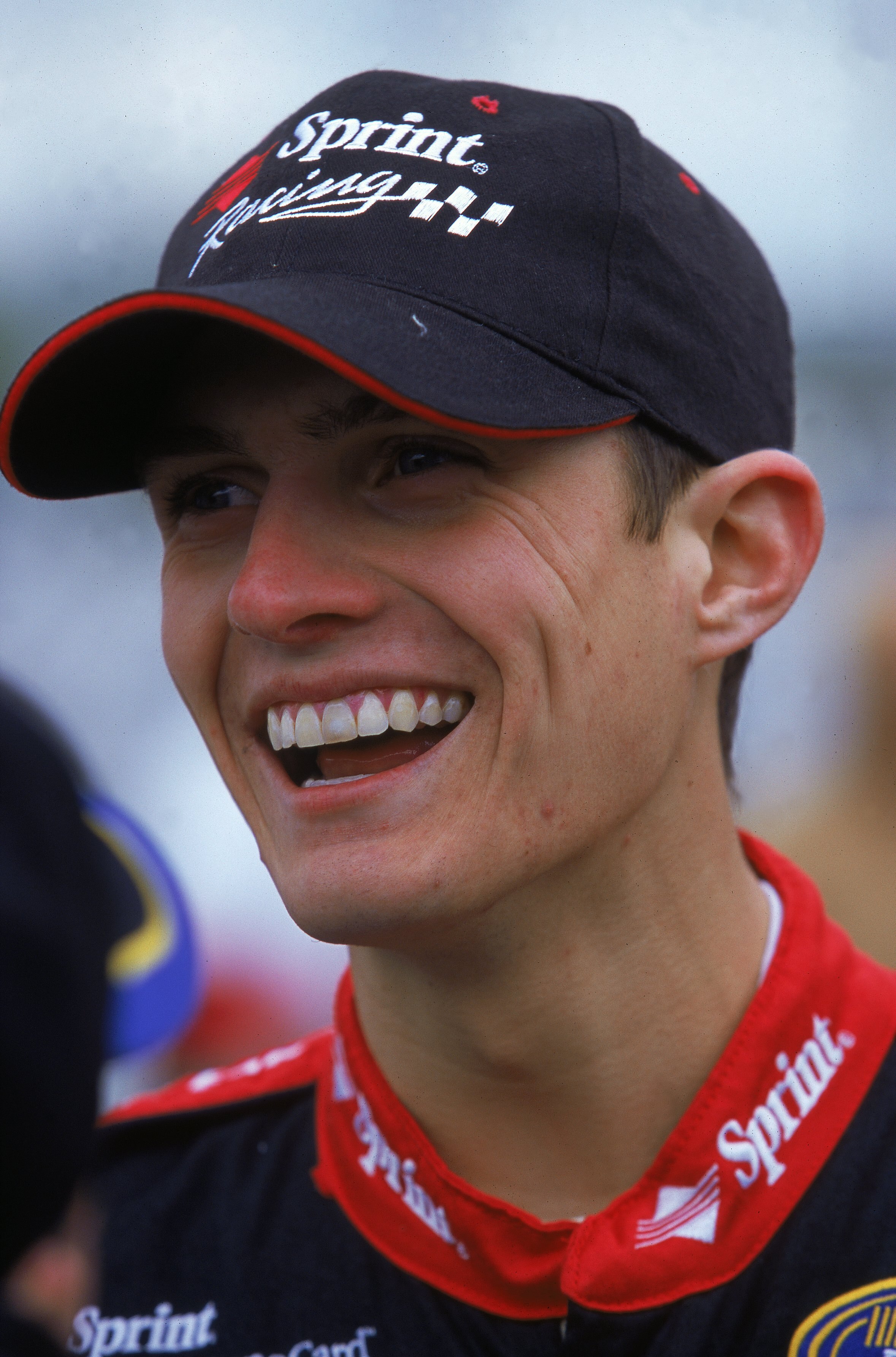8 Apr 2000:  A close up of Adam Petty who drives for Team Sprint Chevrolet as he smiles and looks on during the Bell South Mobility 320 at the Nashville Speedway USA in Nashville, Tennessee. Mandatory Credit: Robert Laberge  /Allsport