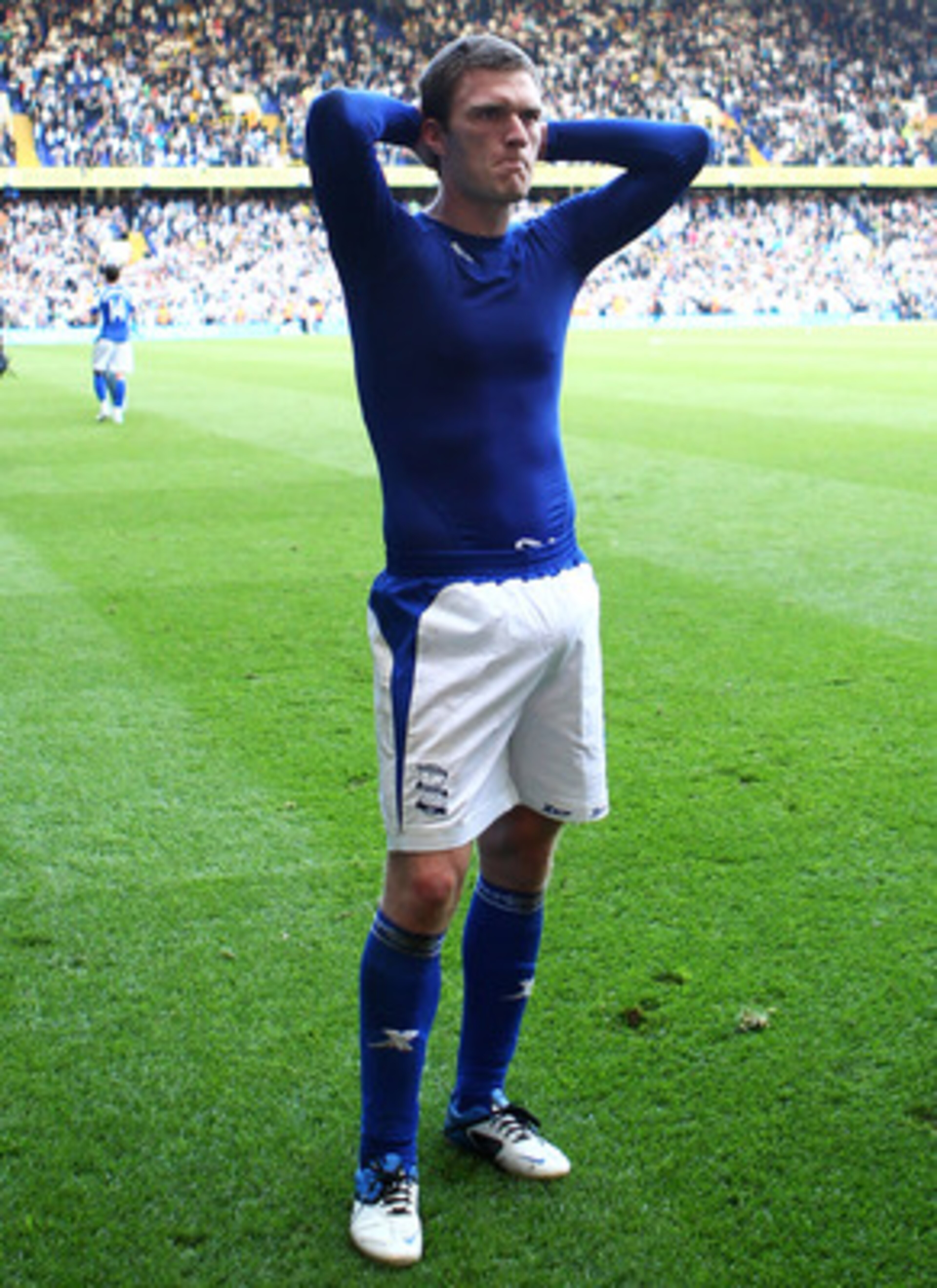 LONDON, ENGLAND - MAY 22:  Craig Gardner of Birmingham City looks dejected after his team were relegated during the Barclays Premier League match between Tottenham Hotspur and Birmingham City at White Hart Lane on May 22, 2011 in London, England.  (Photo