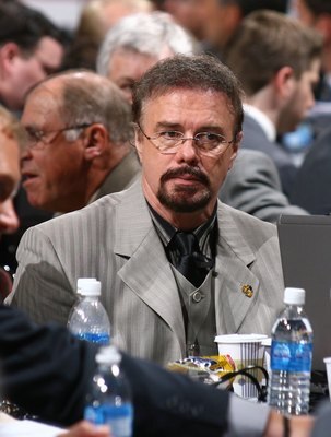 OTTAWA, ON - JUNE 20: Rick Dudley of the Chicgao Blackhawks photographed during the 2008 NHL Entry Draft at Scotiabank Place on June 20, 2008 in Ottawa, Ontario, Canada. (Photo by Bruce Bennett/Getty Images)
