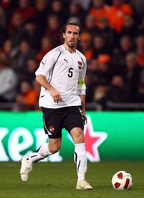 EINDHOVEN, NETHERLANDS - FEBRUARY 09:  Christian Fuchs of Austria during the International Friendly match between The Netherlands and Austria at the Phillips Stadion on February 9, 2011 in Eindhoven, Netherlands.  (Photo by Richard Heathcote/Getty Images)