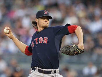 NEW YORK, NY - MAY 13:  Clay Buchholz #11 of the Boston Red Sox pitches against the New York Yankees during their game on May 13, 2011 at Yankee Stadium in the Bronx borough of New York City.  (Photo by Al Bello/Getty Images)