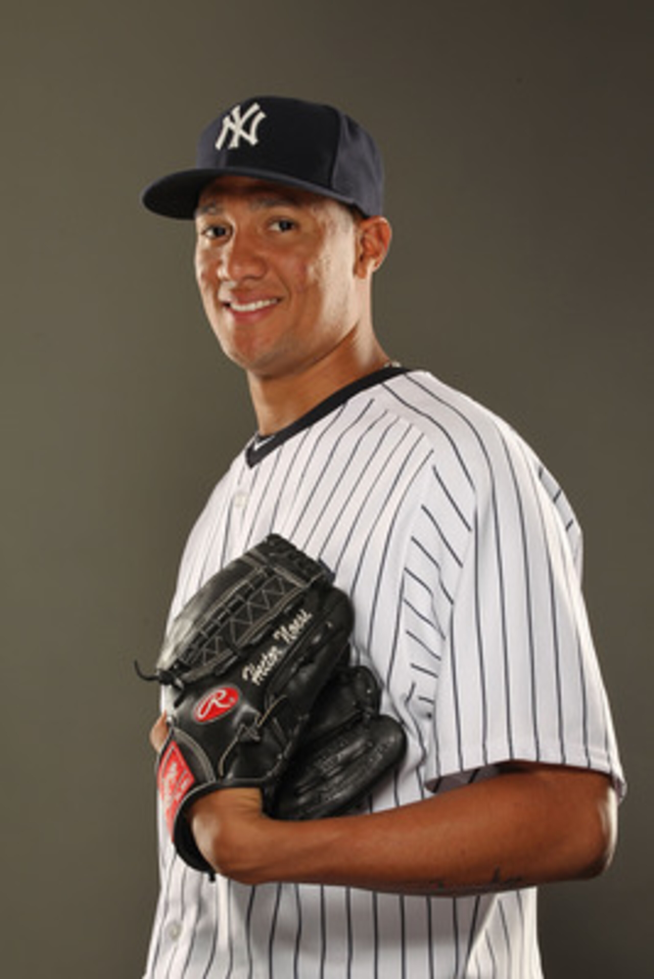 TAMPA, FL - FEBRUARY 23:  Hector Noesi #74 of the New York Yankees poses for a portrait on Photo Day at George M. Steinbrenner Field on February 23, 2011 in Tampa, Florida.  (Photo by Al Bello/Getty Images)