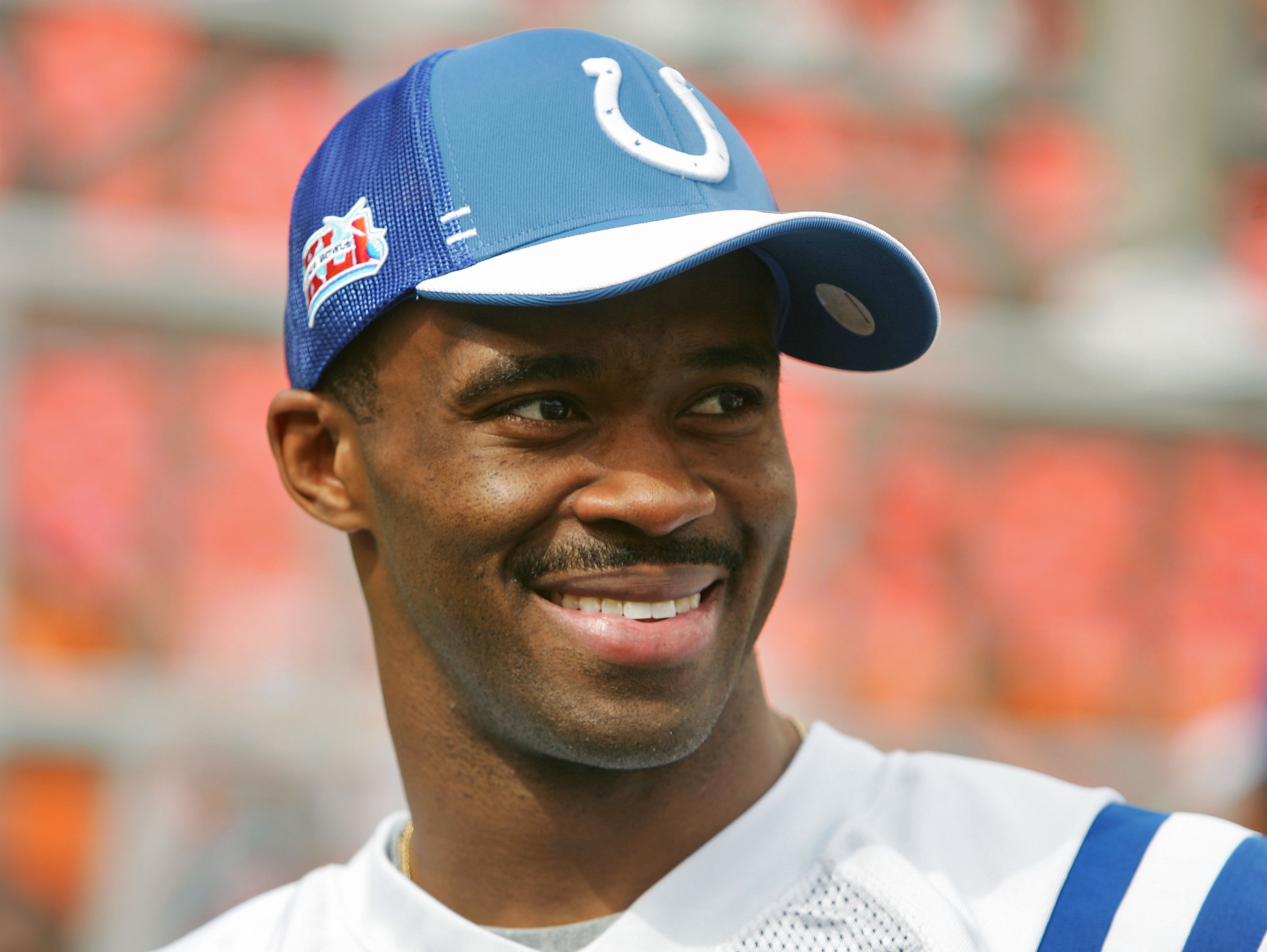 MIAMI GARDENS, FL - JANUARY 30:  Marvin Harrison #88 of the Indianapolis Colts looks on during Media Day at Dolphin Stadium on January 30, 2007 in Miami Gardens, Florida.  (Photo by Scott Halleran/Getty Images)