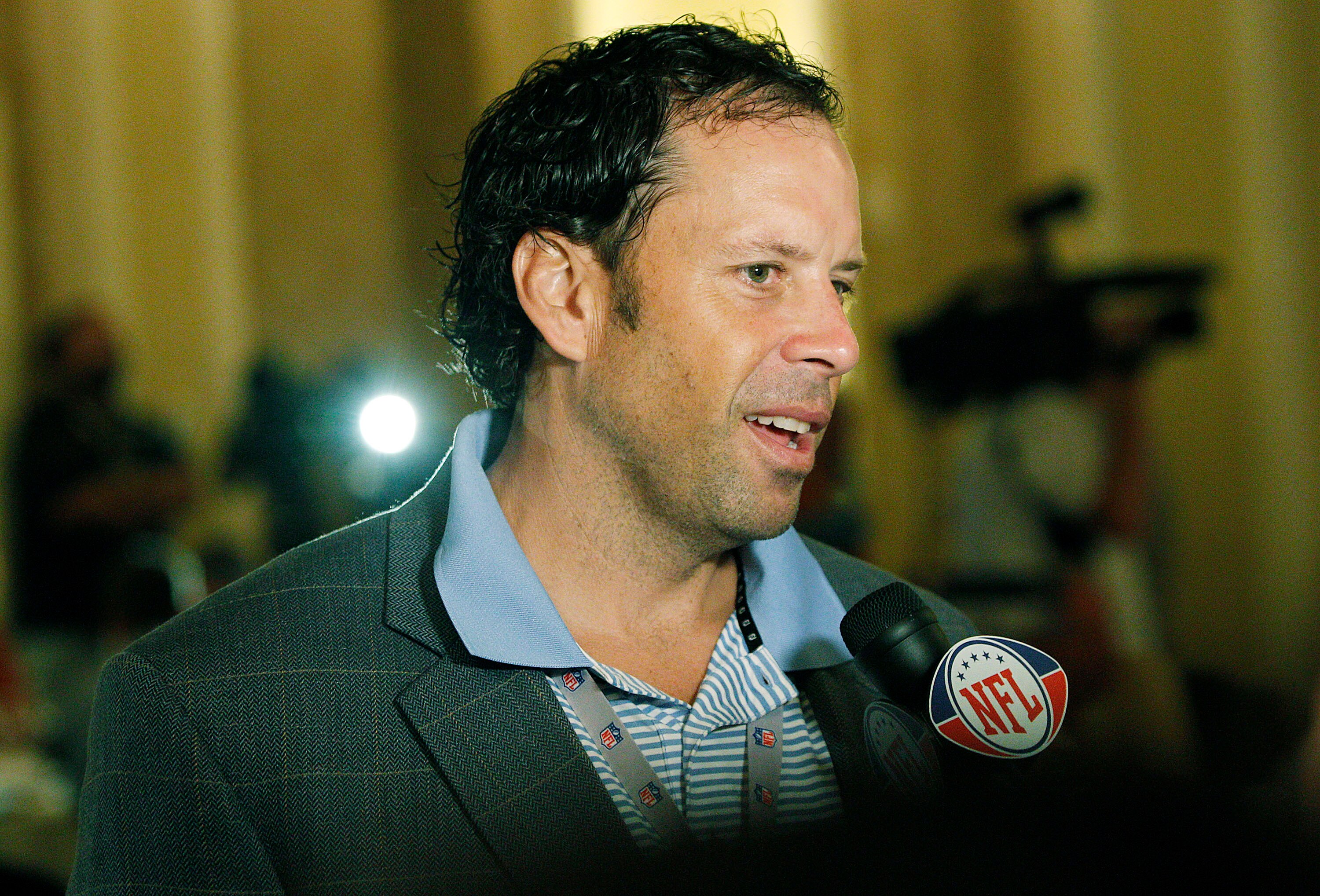NEW ORLEANS, LA - MARCH 22:  Kansas City Chiefs head coach Todd Haley answers questions from the media during the NFL Annual Meetings at the Roosevelt Hotel on March 22, 2011 in New Orleans, Louisiana. Despite a NFL owners imposed lockout in effect since