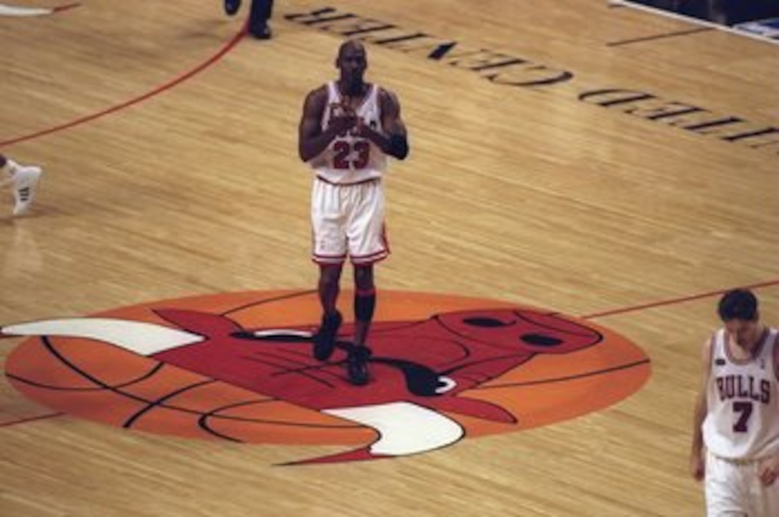 7 Jun 1998:  Michael Jordan #23 of the Chicago Bulls walks on the court during the NBA Finals Game 3 against the Utah Jazz at the United Center in Chicago, Illinois.  The Bulls defeated the Jazz 96-54. Mandatory Credit: Jonathan Daniel  /Allsport