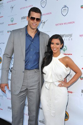 MONACO - MAY 27:  Kim Kardashian (L) and Kris Humphries (R) arrive to attend the AmberLounge Fashion Monaco 2011 on May 27, 2011 in Monaco.  (Photo by Pascal Le Segretain/Getty Images)