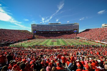 LINCOLN, NE - OCTOBER 30: The Husker faithful pack the stadium before the Nebraska Cornhuskers play the Missouri Tigers at Memorial Stadium on October 30, 2010 in Lincoln, Nebraska. Nebraska Defeated Missouri 31-17. (Photo by Eric Francis/Getty Images)