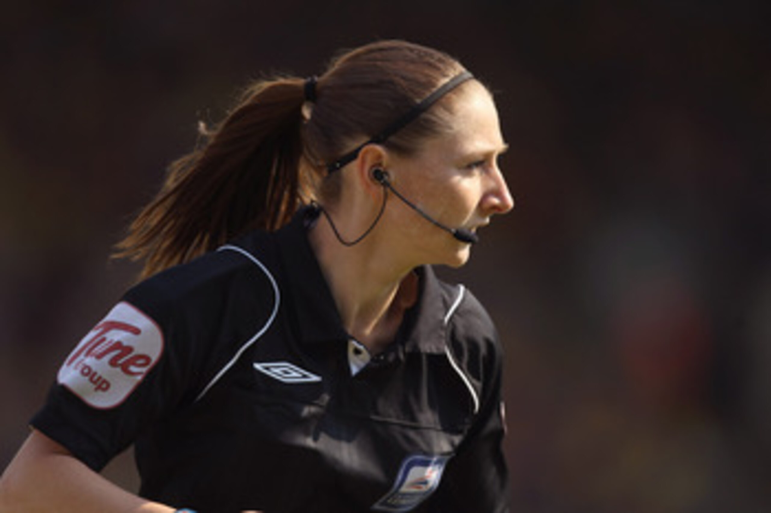 WATFORD, ENGLAND - APRIL 30:  Assistant referee Sian Massey looks on during the npower Championship match between Watford and Queens Park Rangers at Vicarage Road on April 30, 2011 in Watford, England.  (Photo by Ian Walton/Getty Images)