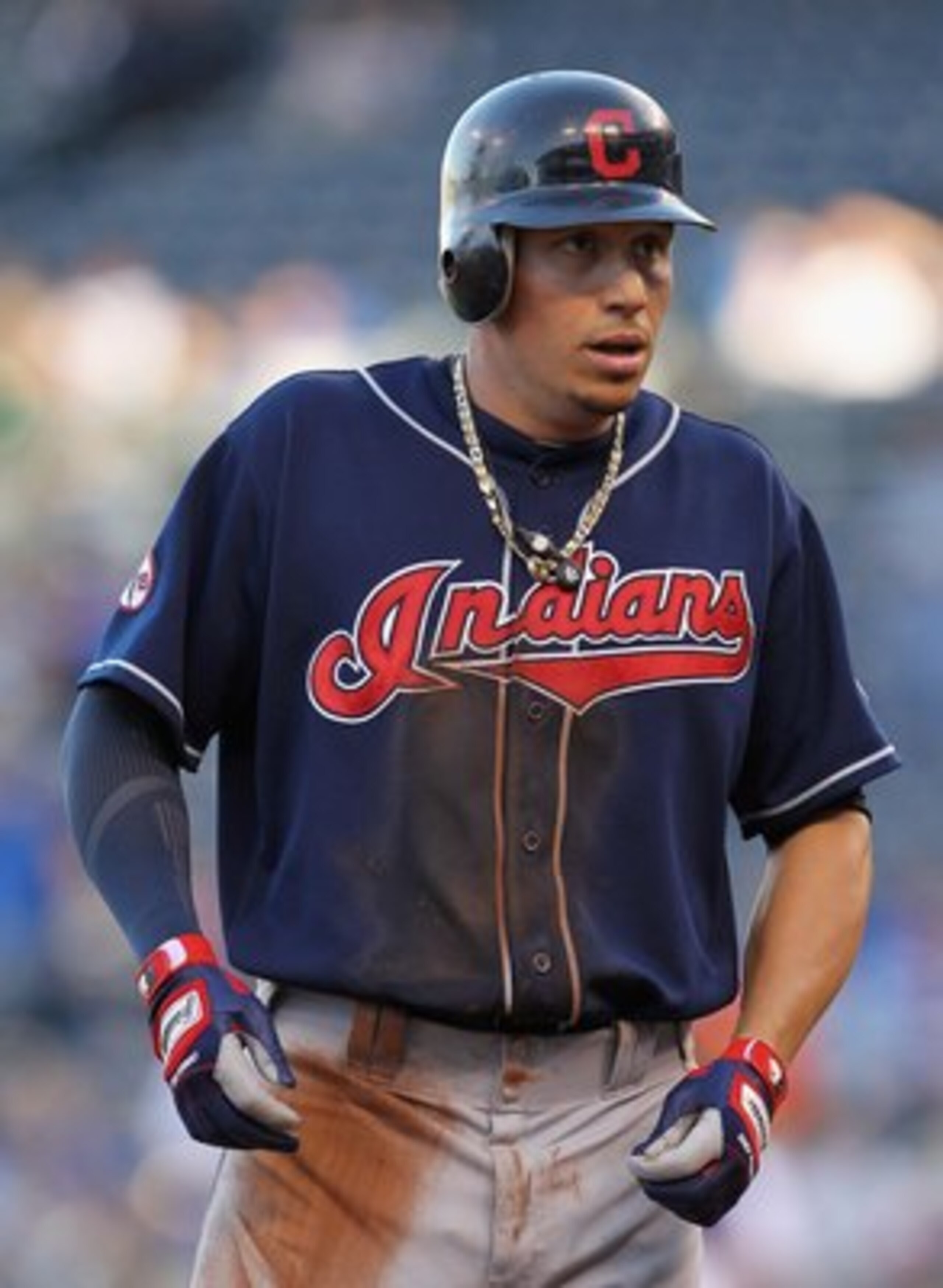 KANSAS CITY, MO - MAY 16:  Asdrubal Cabrera #13 of the Cleveland Indians in action during the game against the Kansas City Royals on May 16, 2011 at Kauffman Stadium in Kansas City, Missouri.  (Photo by Jamie Squire/Getty Images)