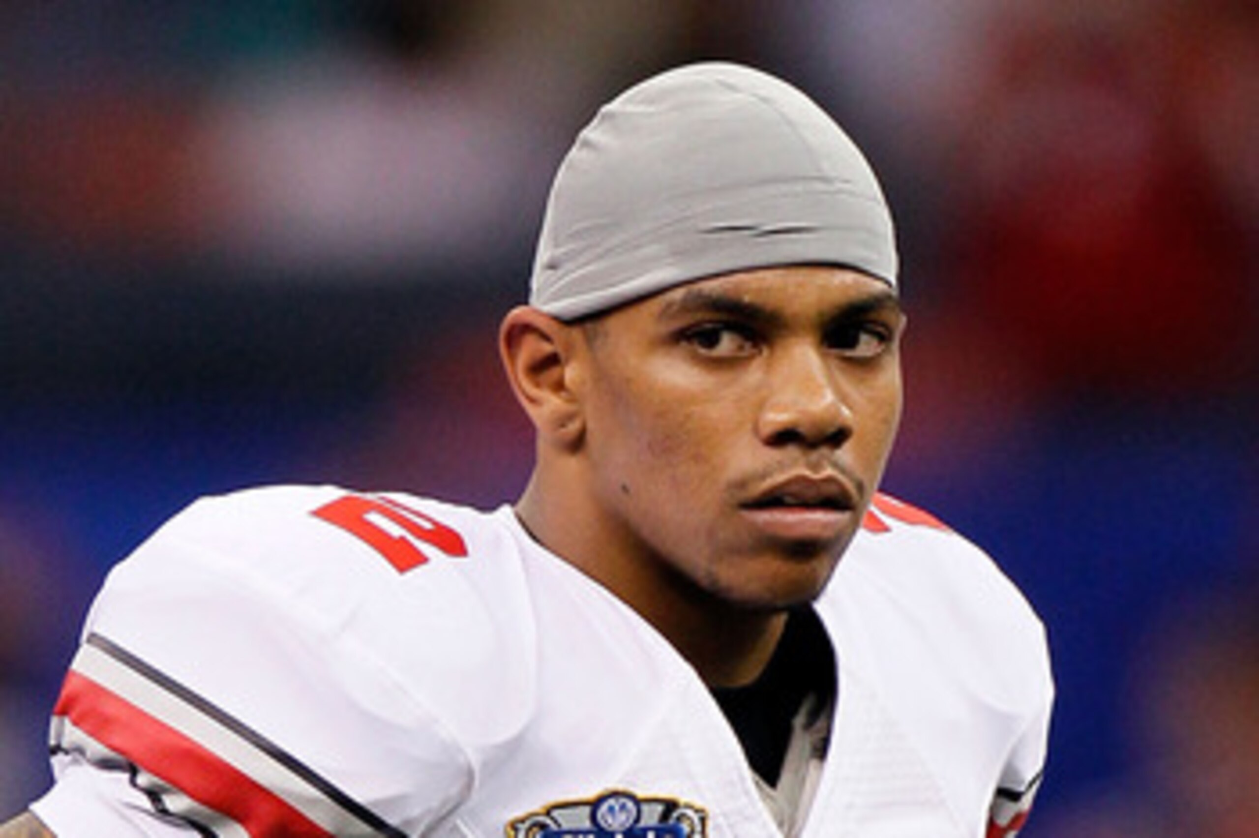 NEW ORLEANS, LA - JANUARY 04: Quarterback Terrelle Pryor #2 of the Ohio State Buckeyes looks on during pregame warmups before taking on Arkansas Razorbacks in the Allstate Sugar Bowl at the Louisiana Superdome on January 4, 2011 in New Orleans, Louisiana NEW ORLEANS, LA - JANUARY 04: Quarterback Terrelle Pryor #2 of the Ohio State Buckeyes looks on during pregame warmups before taking on Arkansas Razorbacks in the Allstate Sugar Bowl at the Louisiana Superdome on January 4, 2011 in New Orleans, Louisiana