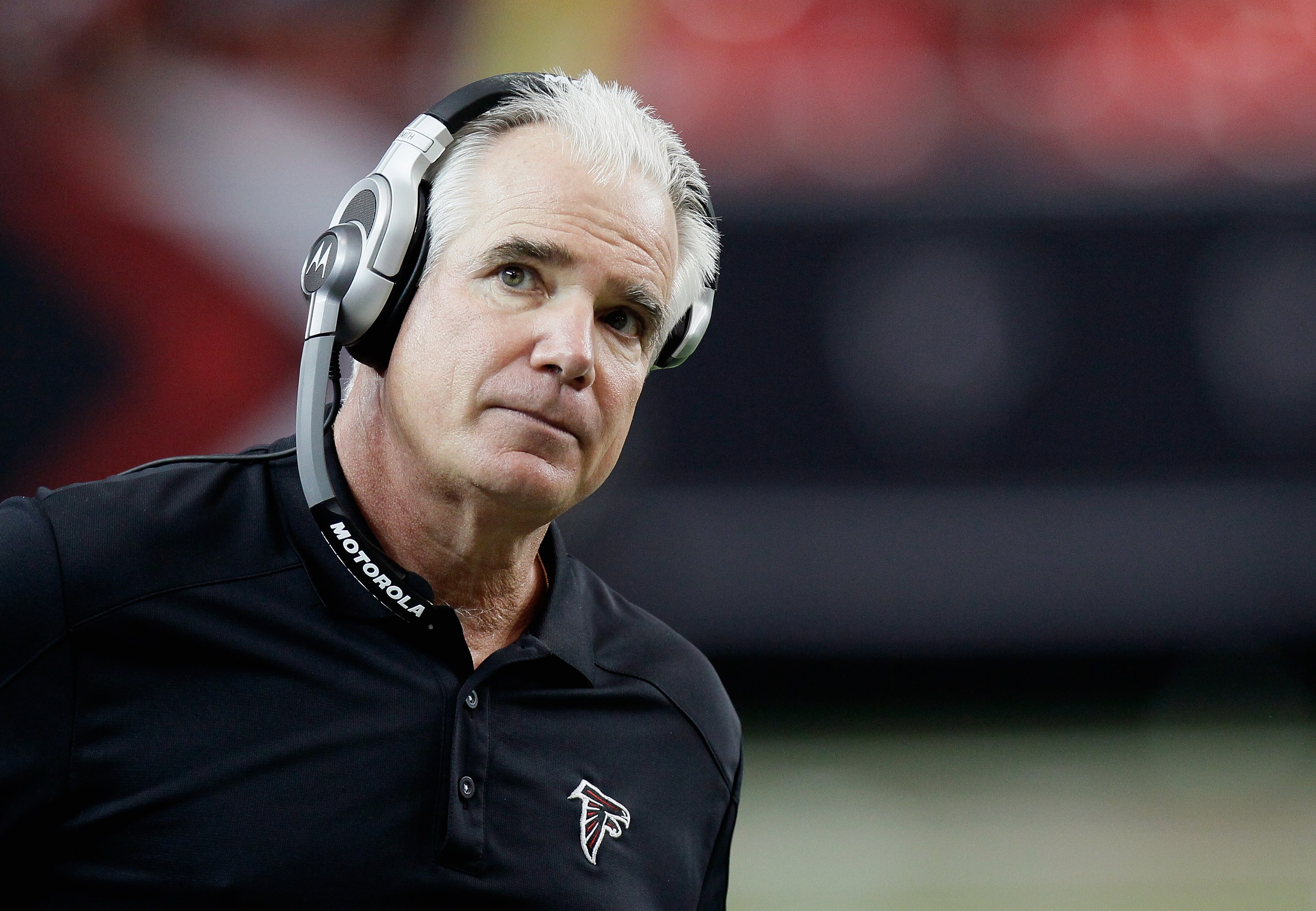 ATLANTA, GA - JANUARY 02:  Head coach Mike Smith of the Atlanta Falcons against the Carolina Panthers at Georgia Dome on January 2, 2011 in Atlanta, Georgia.  (Photo by Kevin C. Cox/Getty Images)