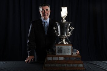 LAS VEGAS - JUNE 23: Dave Tippett of the Phoenix Coyotes poses for a portrait with the Jack Adams Award during the 2010 NHL Awards at the Palms Casino Resort on June 23, 2010 in Las Vegas, Nevada. (Photo by Harry How/Getty Images) LAS VEGAS - JUNE 23: Dave Tippett of the Phoenix Coyotes poses for a portrait with the Jack Adams Award during the 2010 NHL Awards at the Palms Casino Resort on June 23, 2010 in Las Vegas, Nevada. (Photo by Harry How/Getty Images)