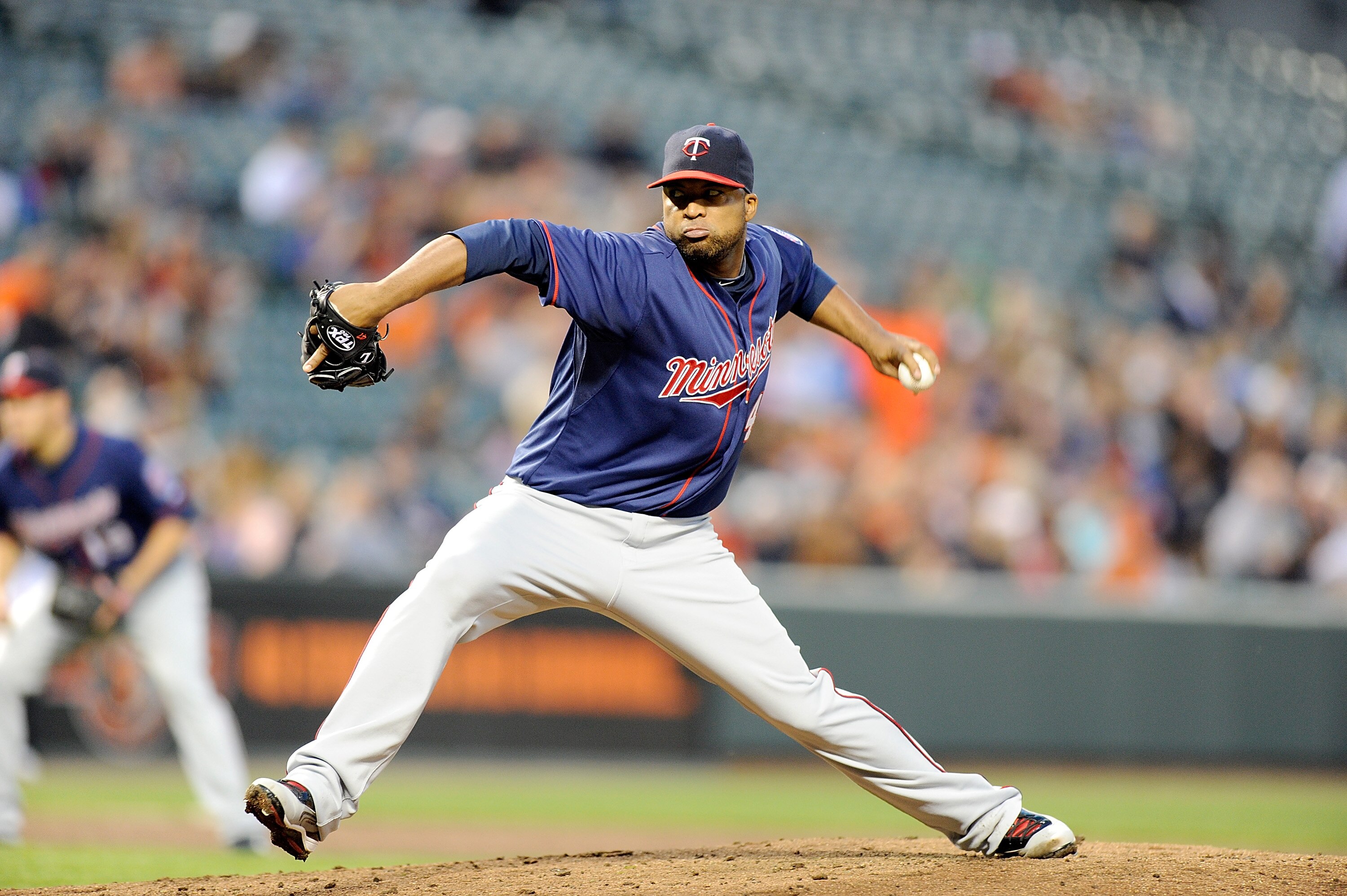 BALTIMORE, MD - APRIL 18:  Francisco Liriano #47 of the Minnesota Twins pitches against the Baltimore Orioles at Oriole Park at Camden Yards on April 18, 2011 in Baltimore, Maryland.  (Photo by Greg Fiume/Getty Images)