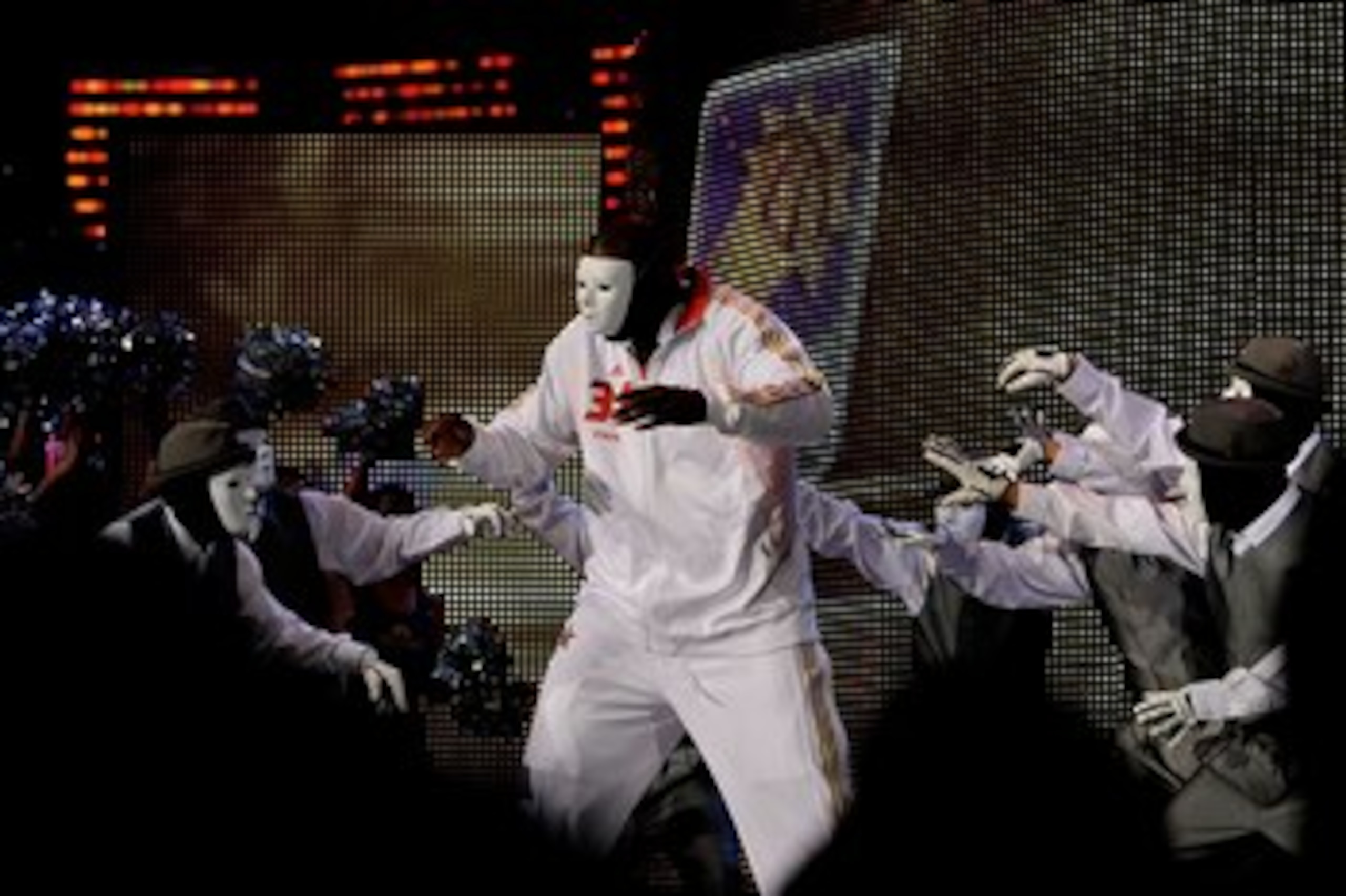 PHOENIX - FEBRUARY 15: Shaquille O'Neal #32 of the Western Conference dances with the Jabbawockeez as he is introduced before the start of the 58th NBA All-Star Game, part of 2009 NBA All-Star Weekend at US Airways Center on February 15, 2009 in Phoenix, PHOENIX - FEBRUARY 15: Shaquille O'Neal #32 of the Western Conference dances with the Jabbawockeez as he is introduced before the start of the 58th NBA All-Star Game, part of 2009 NBA All-Star Weekend at US Airways Center on February 15, 2009 in Phoenix,